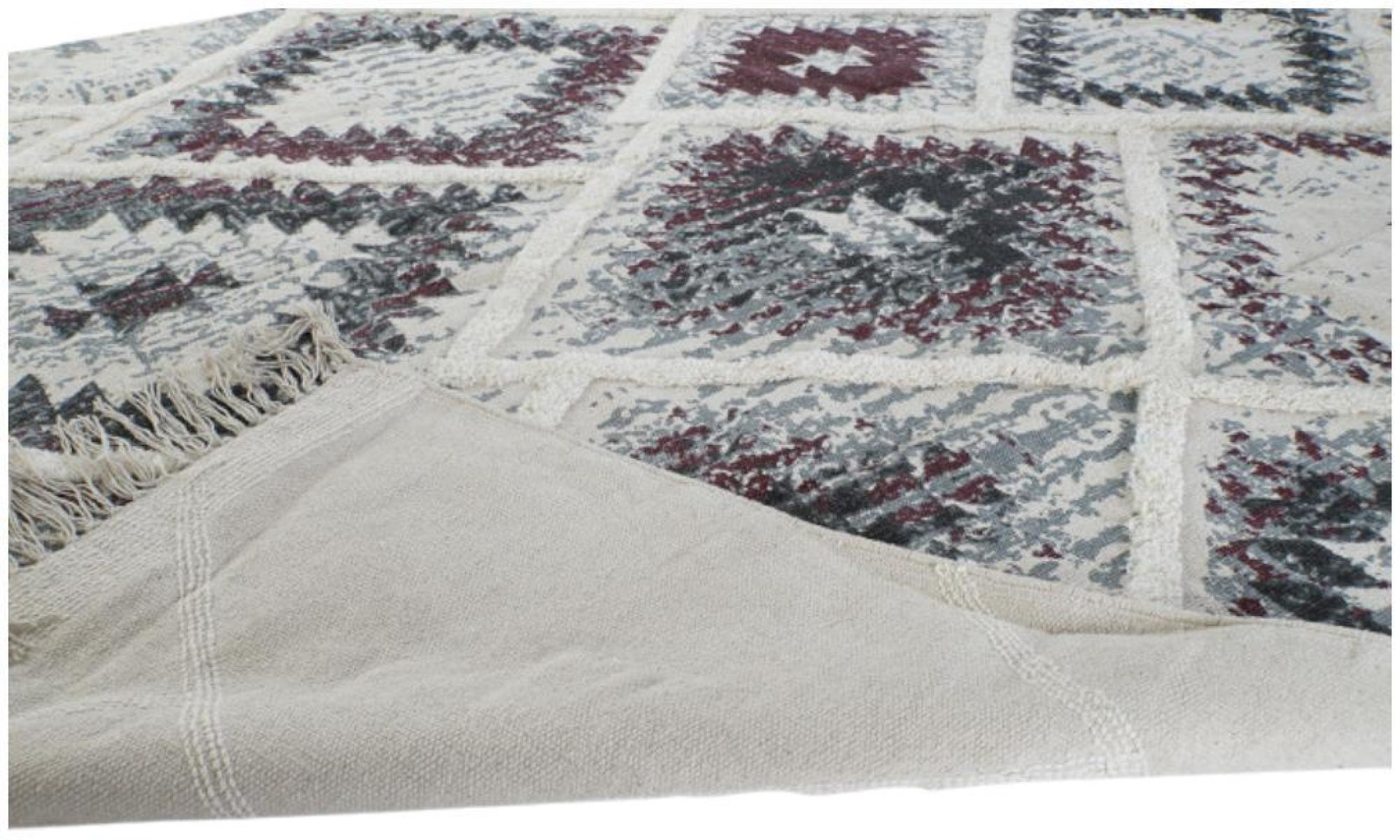 Product photograph of Jaisalmer Black Cotton Boho Rug - 160cm X 230cm from Choice Furniture Superstore.