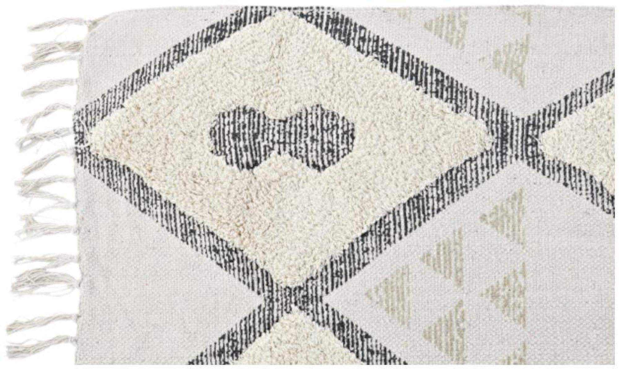 Product photograph of Modena Beige Cotton Modern Rug - 200cm X 290cm from Choice Furniture Superstore.