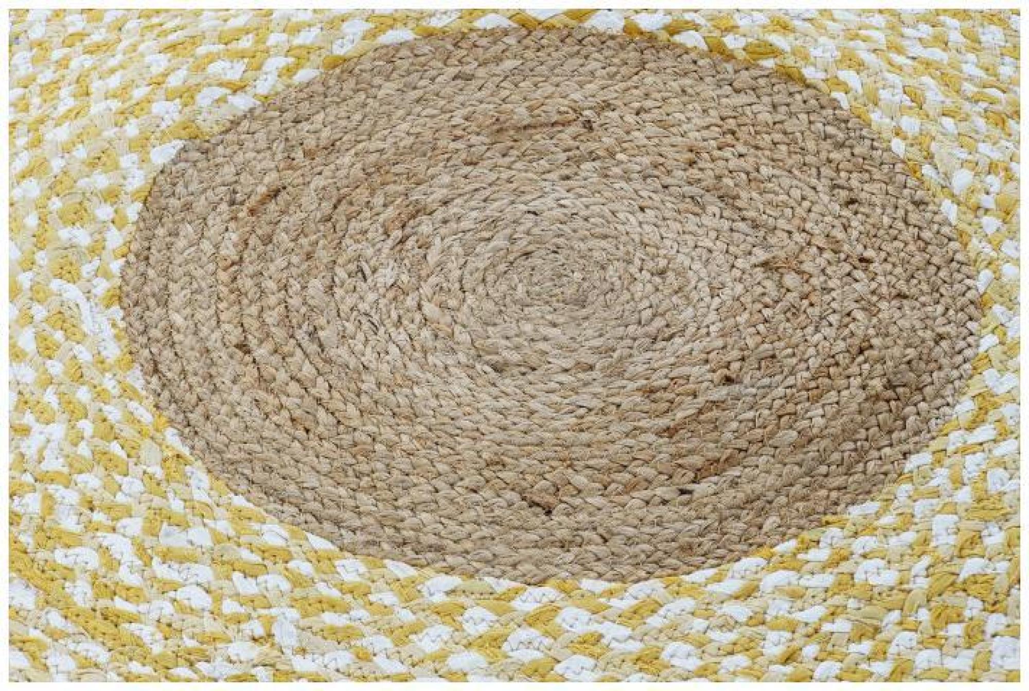 Product photograph of Mumbai Brown Round Jute Rug - 148cm X 148cm from Choice Furniture Superstore.