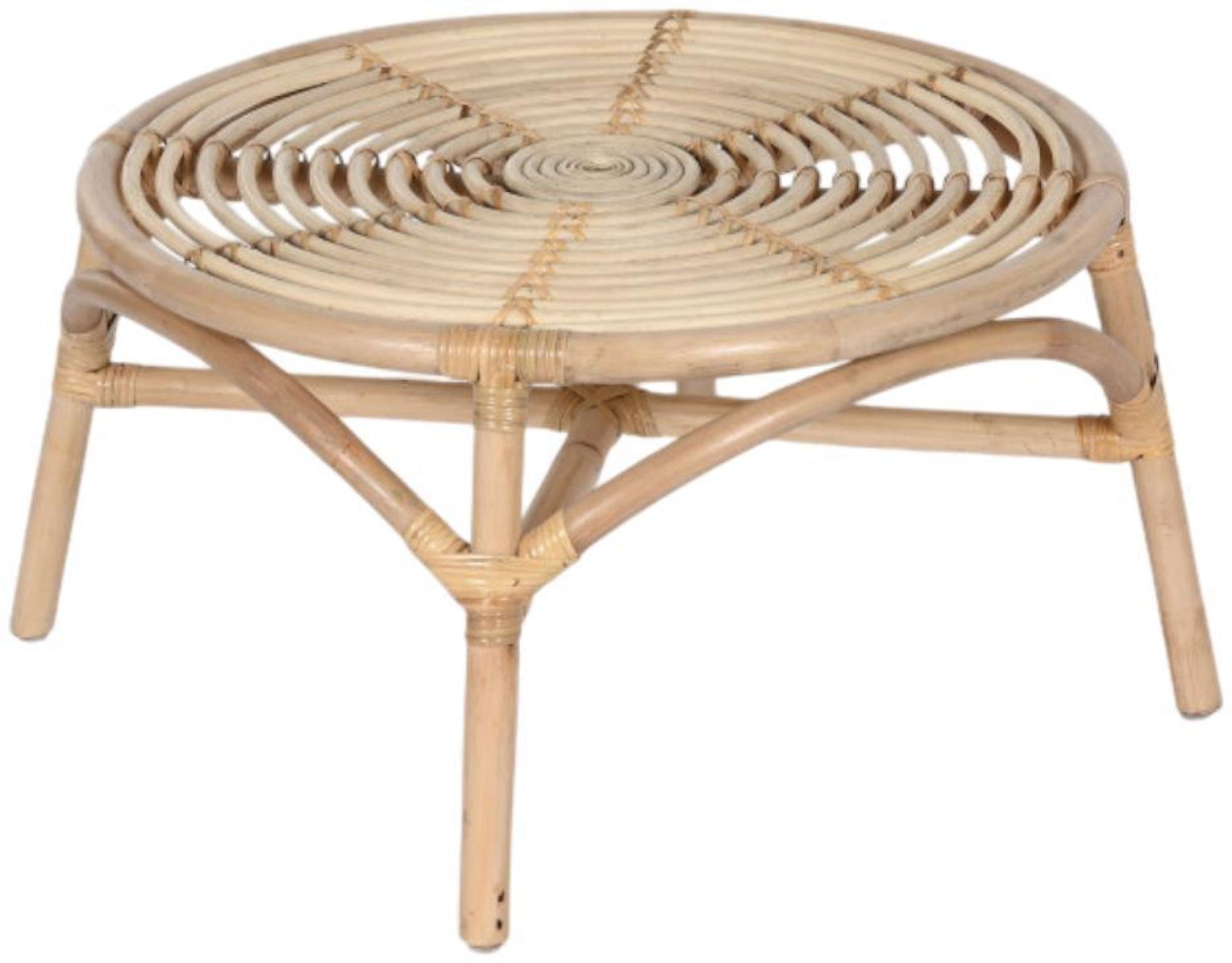 Product photograph of Claremont Natural Rattan Round Side Table from Choice Furniture Superstore.