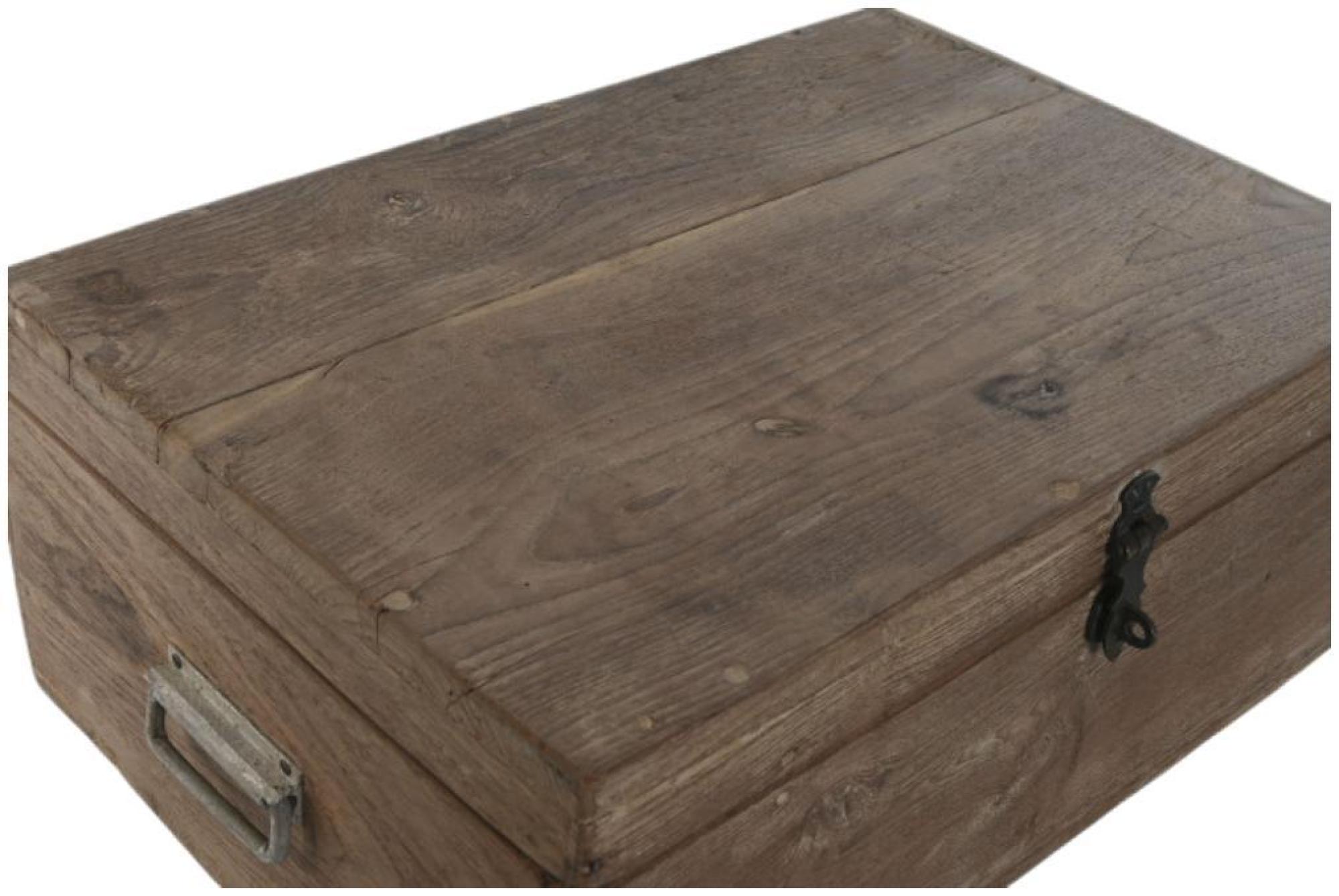 Product photograph of Ranchi Black Wood Trunk Box from Choice Furniture Superstore.