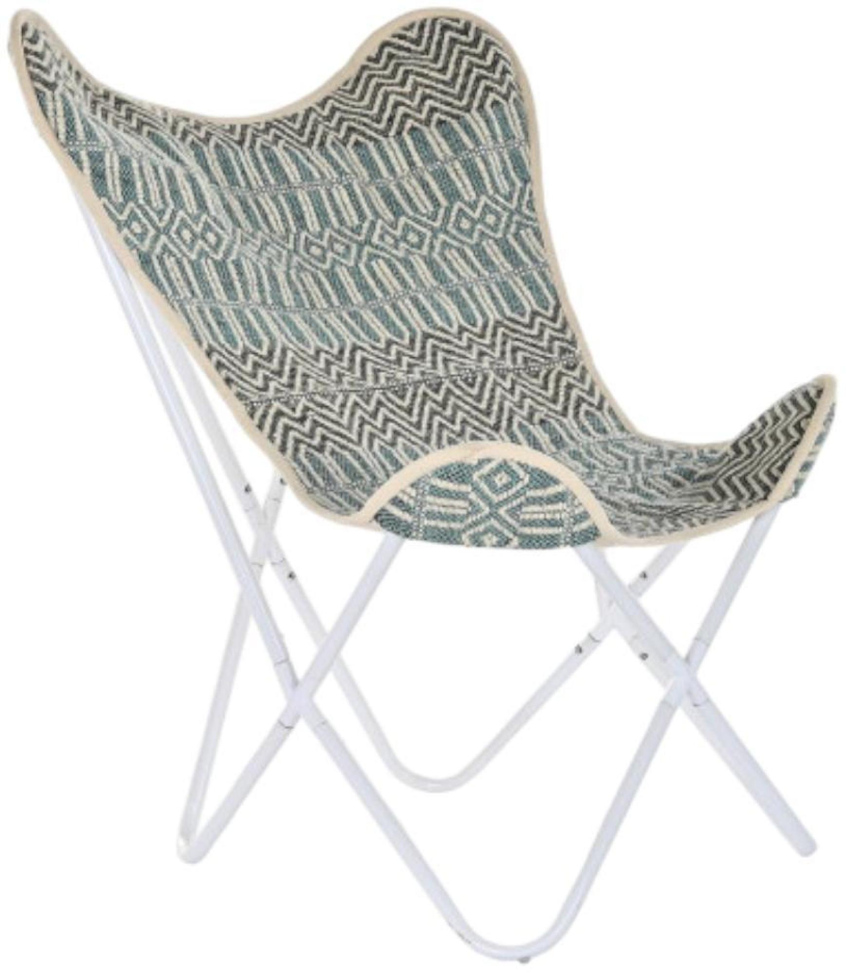 Product photograph of Sirsa Mint Green Cotton Fabric Butterfly Chair from Choice Furniture Superstore.