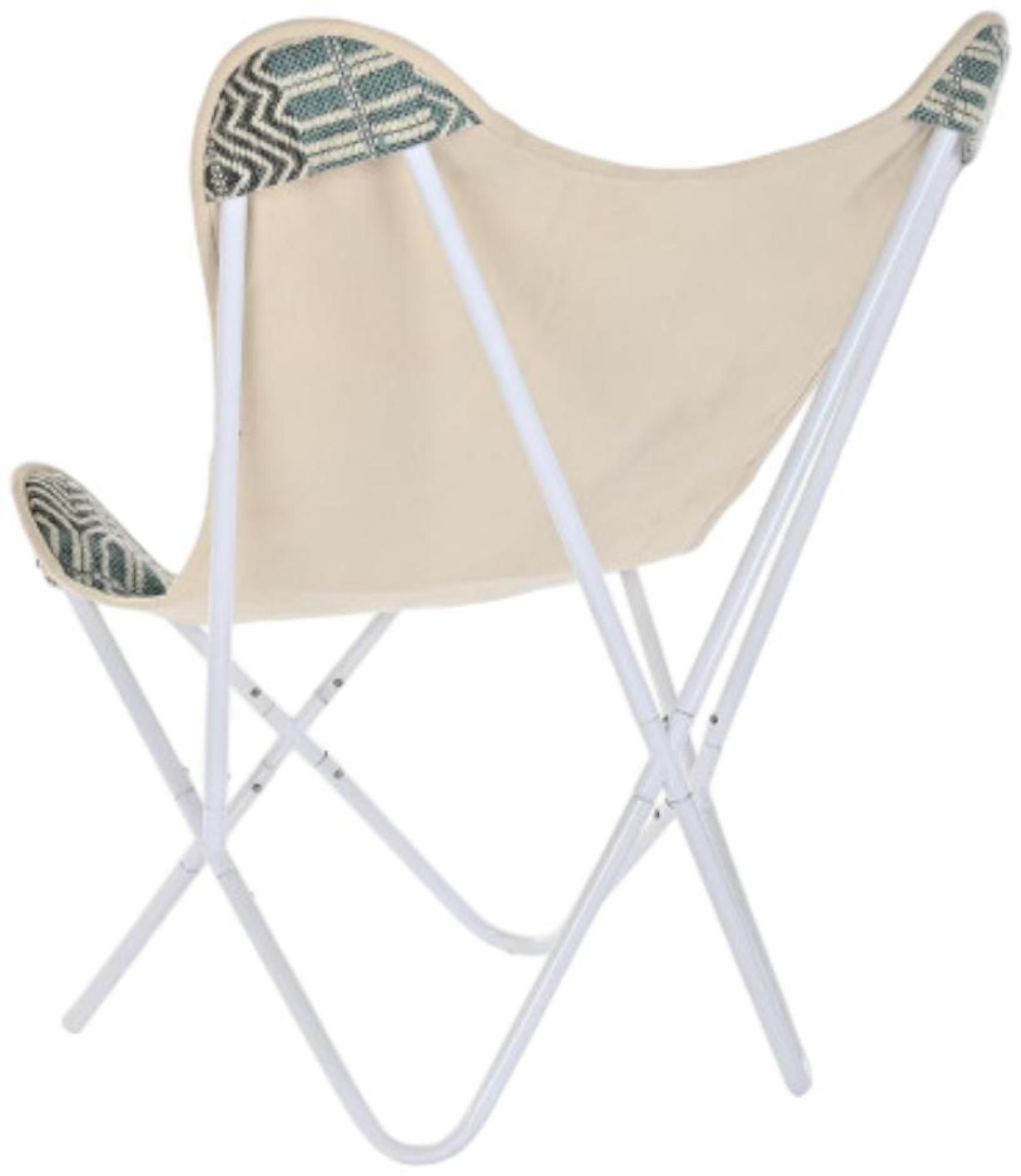 Product photograph of Sirsa Mint Green Cotton Fabric Butterfly Chair from Choice Furniture Superstore.
