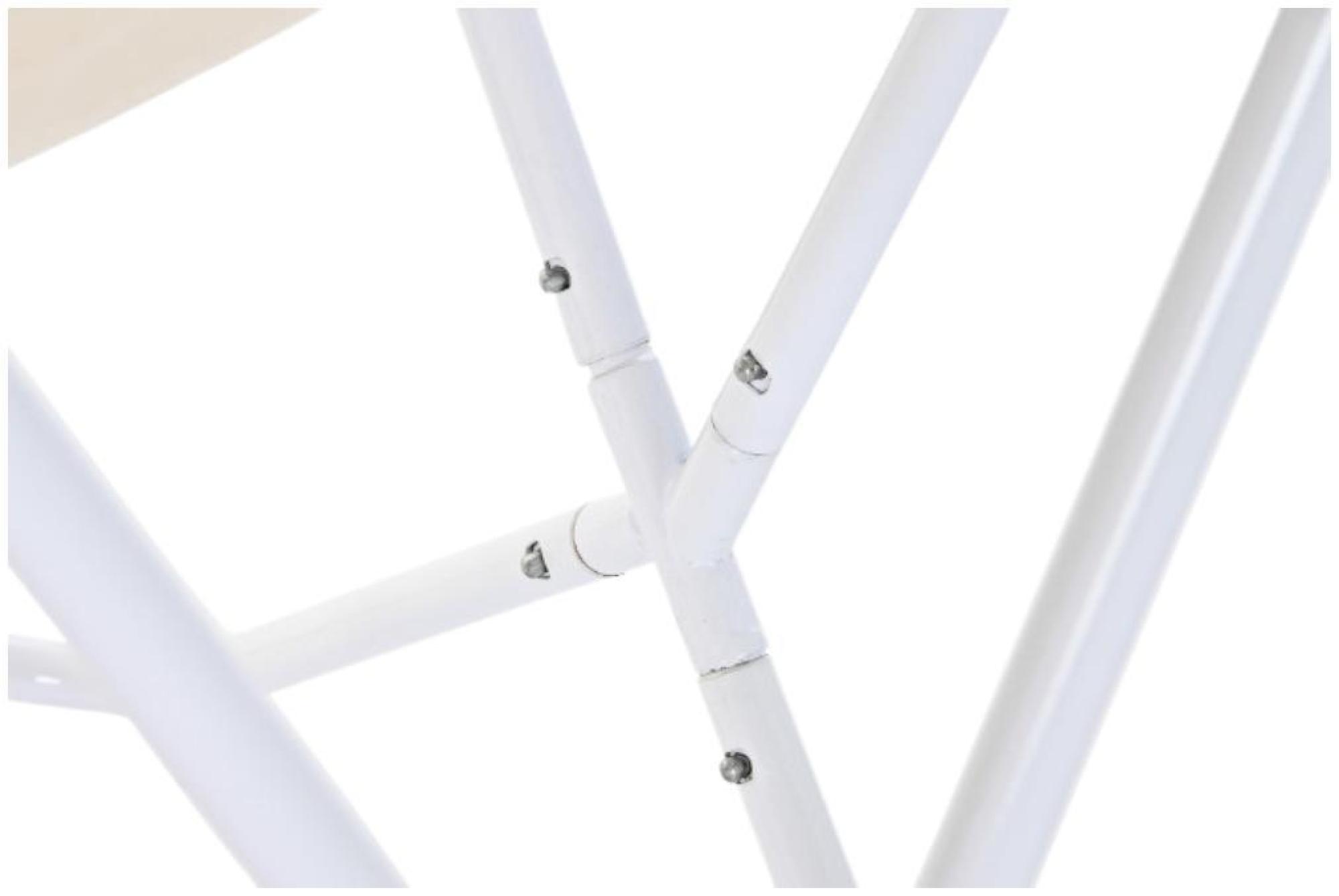 Product photograph of Soho White And Grey Cotton Fabric Butterfly Chair from Choice Furniture Superstore.