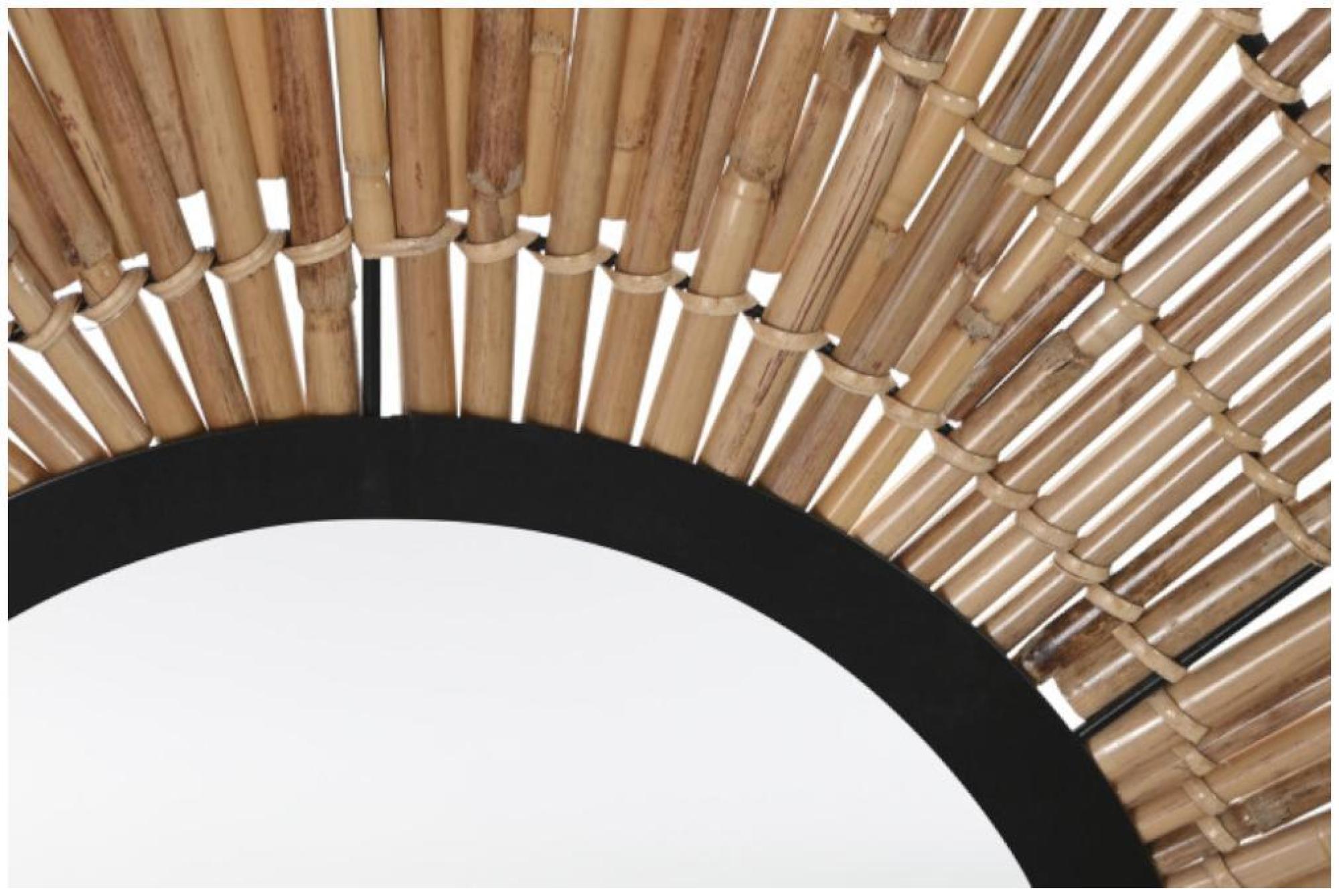 Product photograph of Natural Rattan Wall Mirror - 63cm X 95cm from Choice Furniture Superstore.