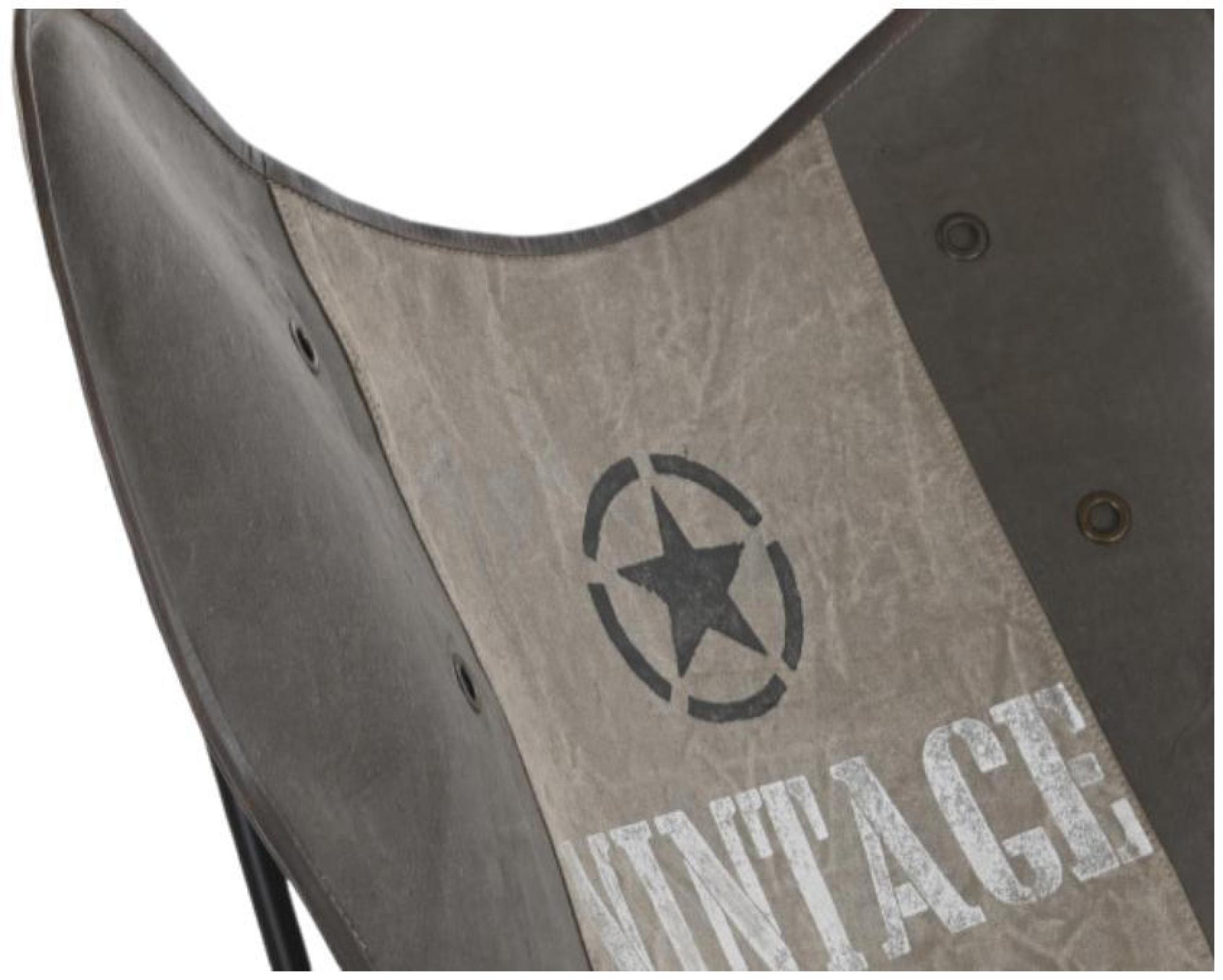 Product photograph of 2 X Una Brown And Black Cotton Fabric Star Butterfly Chair from Choice Furniture Superstore.