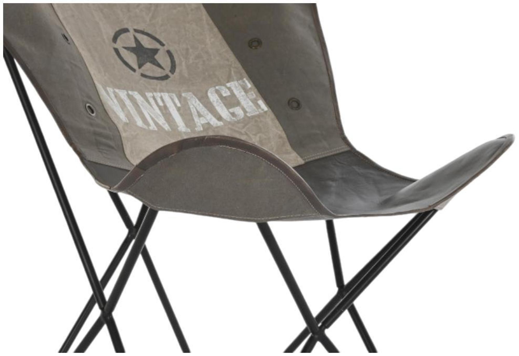 Product photograph of 2 X Una Brown And Black Cotton Fabric Star Butterfly Chair from Choice Furniture Superstore.