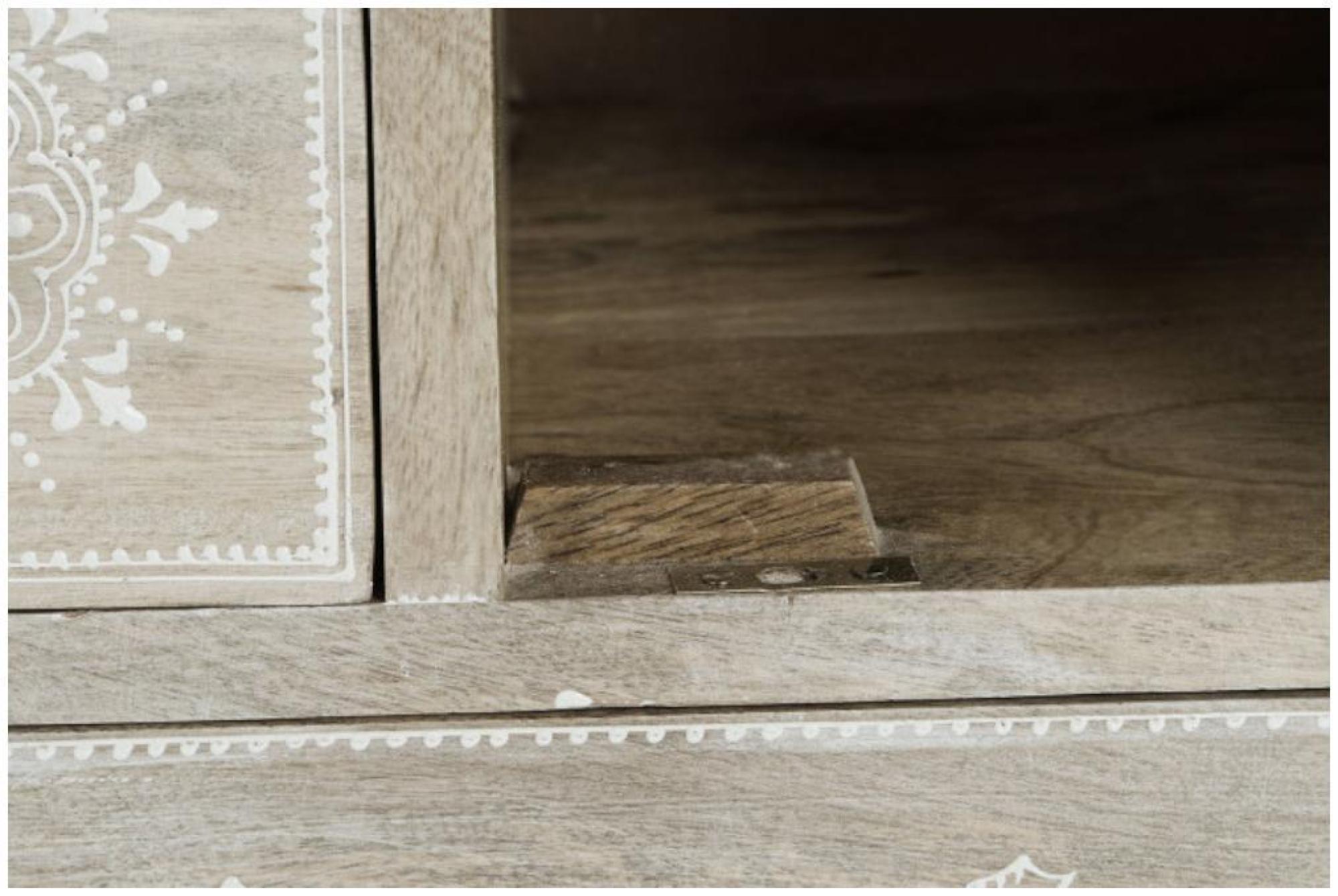 Product photograph of Sikar White Washed Mango Wood Multi Drawer Chest from Choice Furniture Superstore.