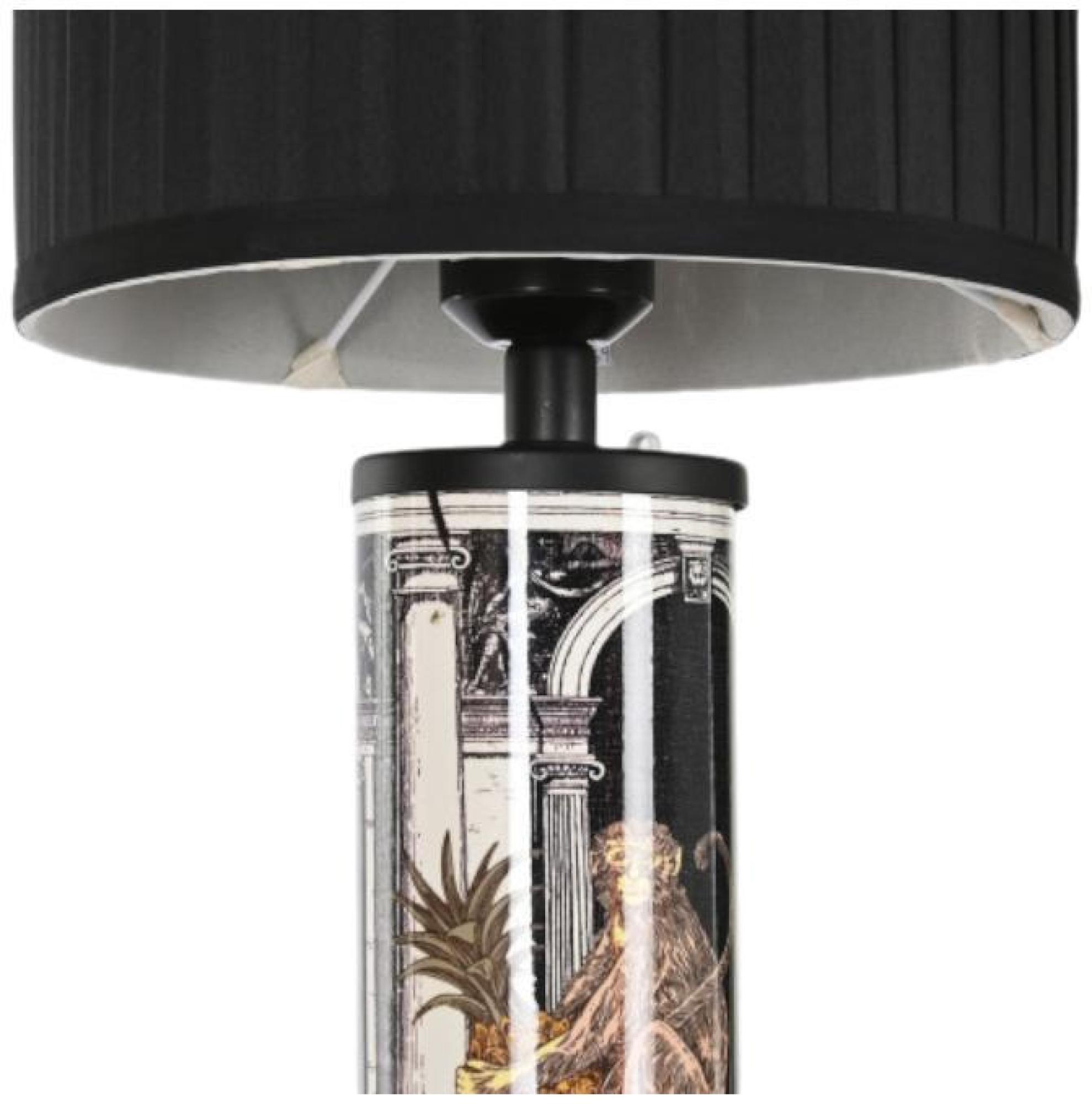Product photograph of Lima Black Tall Floor Lamp from Choice Furniture Superstore.