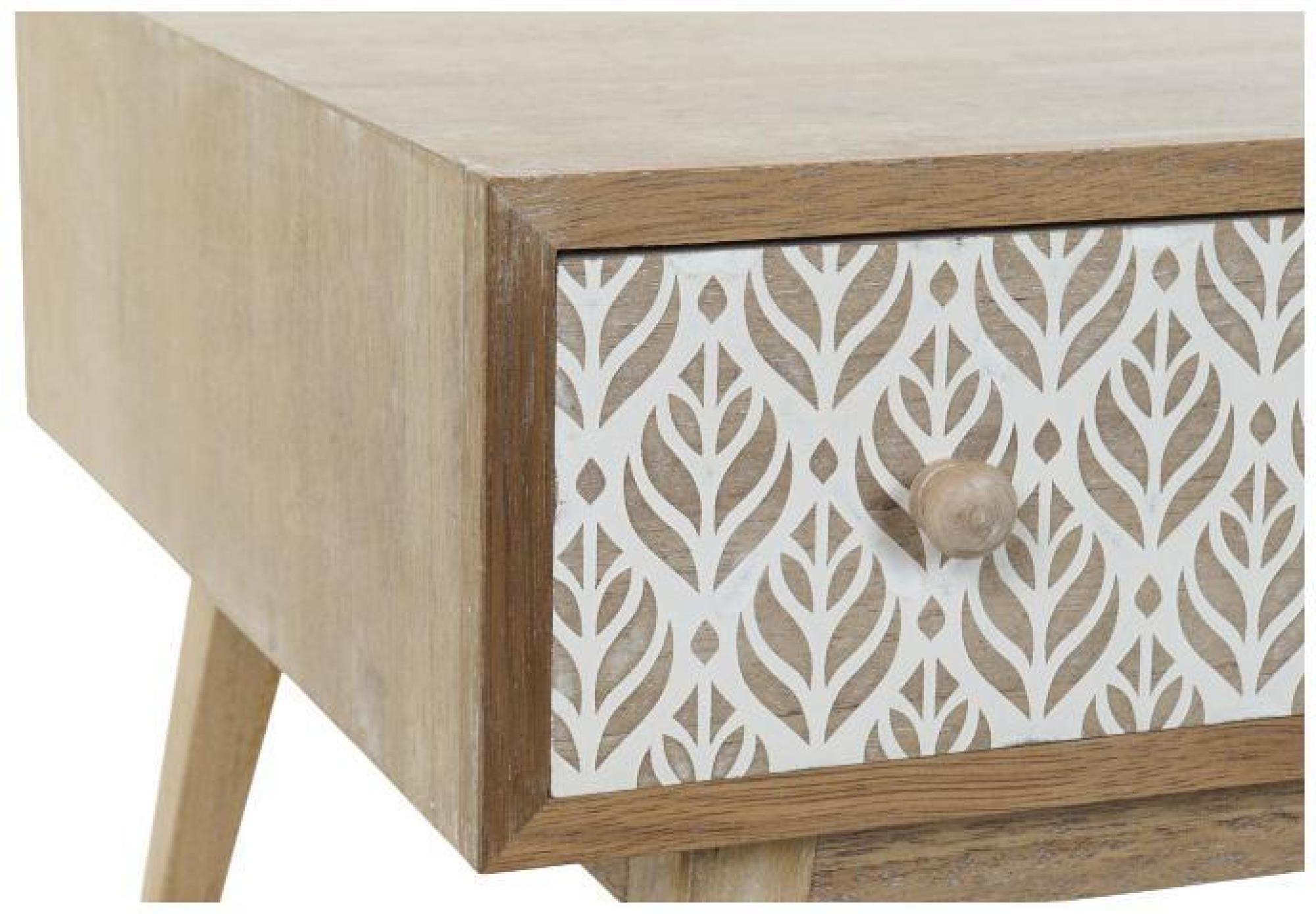 Product photograph of Retro Light Wood 2 Drawer Coffee Table from Choice Furniture Superstore.
