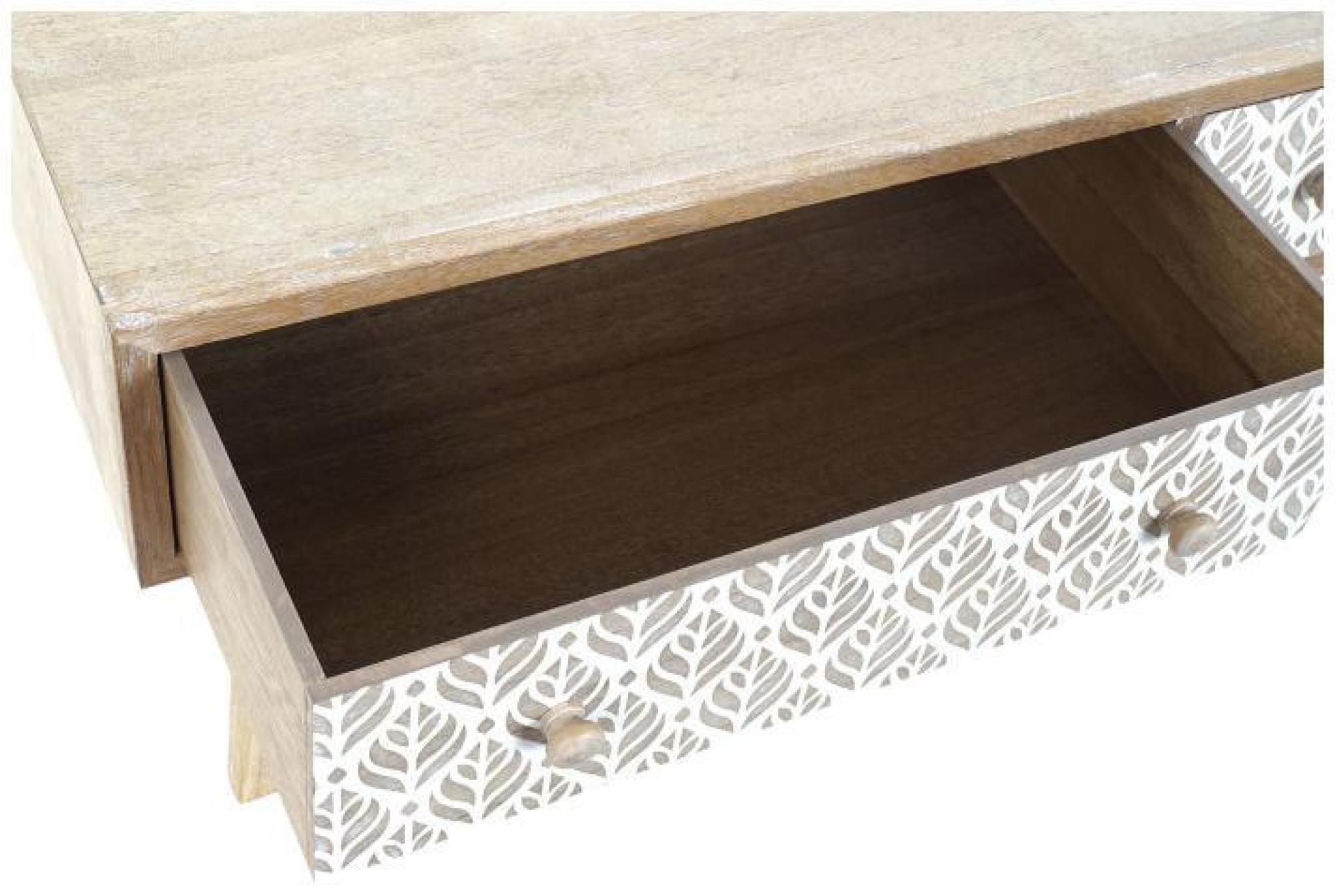 Product photograph of Retro Light Wood 2 Drawer Coffee Table from Choice Furniture Superstore.
