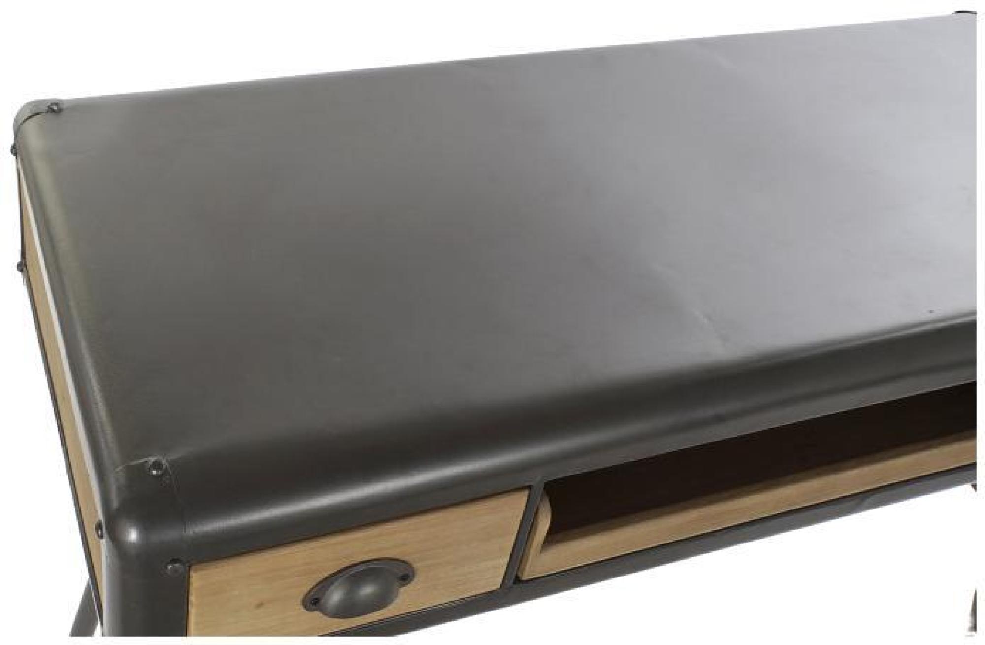Product photograph of Indel Industrial Style Wood And Metal 3 Drawer Desk from Choice Furniture Superstore.
