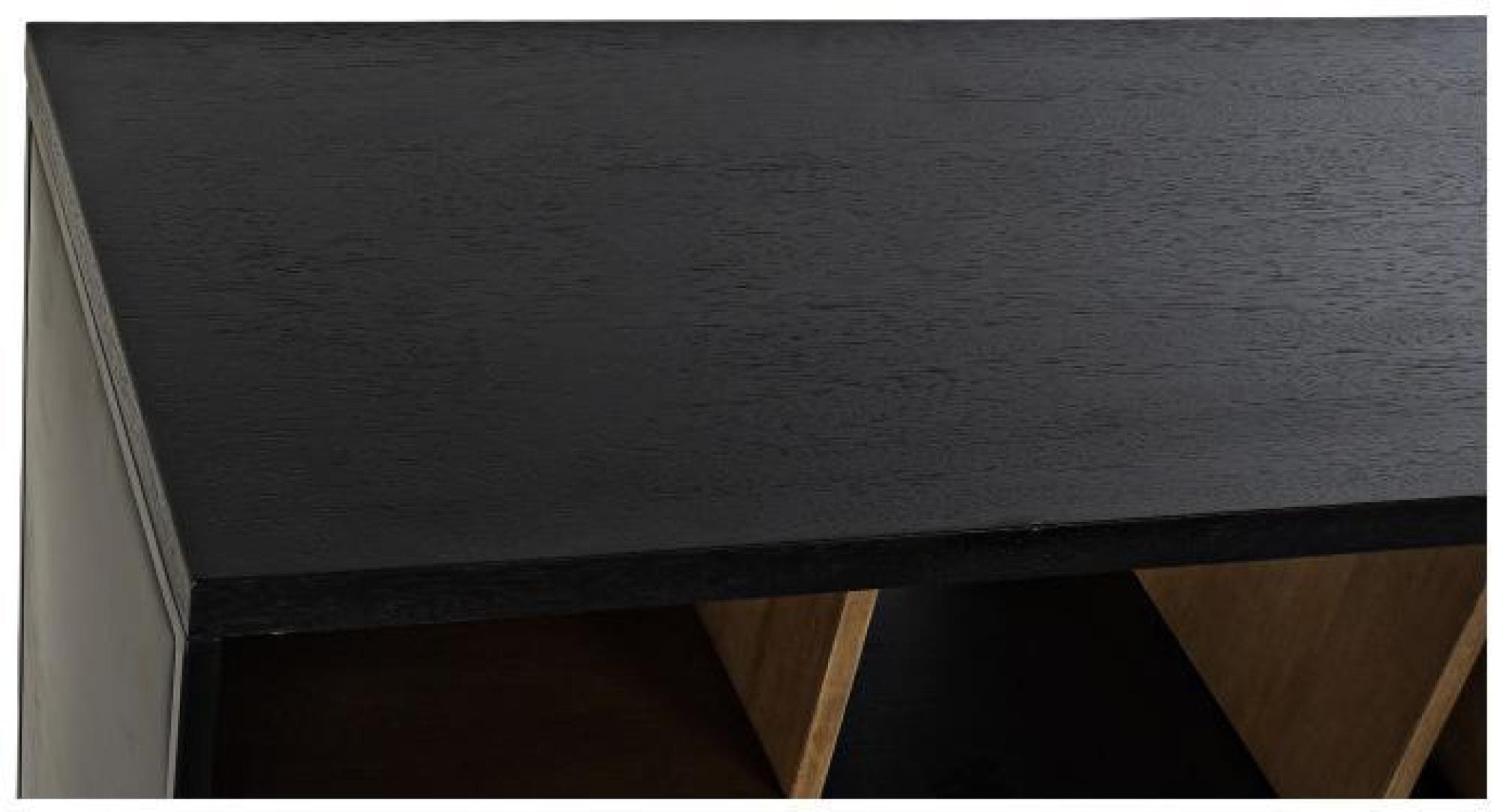 Product photograph of Natural And Black 160cm Tv Cabinet from Choice Furniture Superstore.