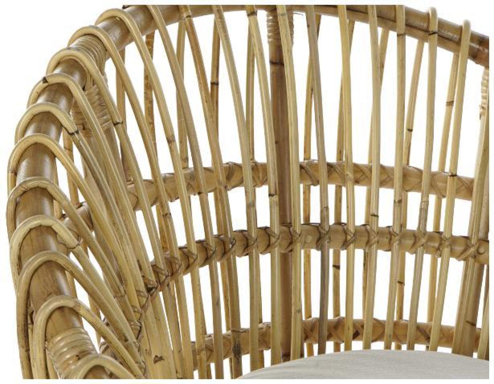 Product photograph of Set Of 2 Skylar Natural Rattan Cushion Armchair from Choice Furniture Superstore.