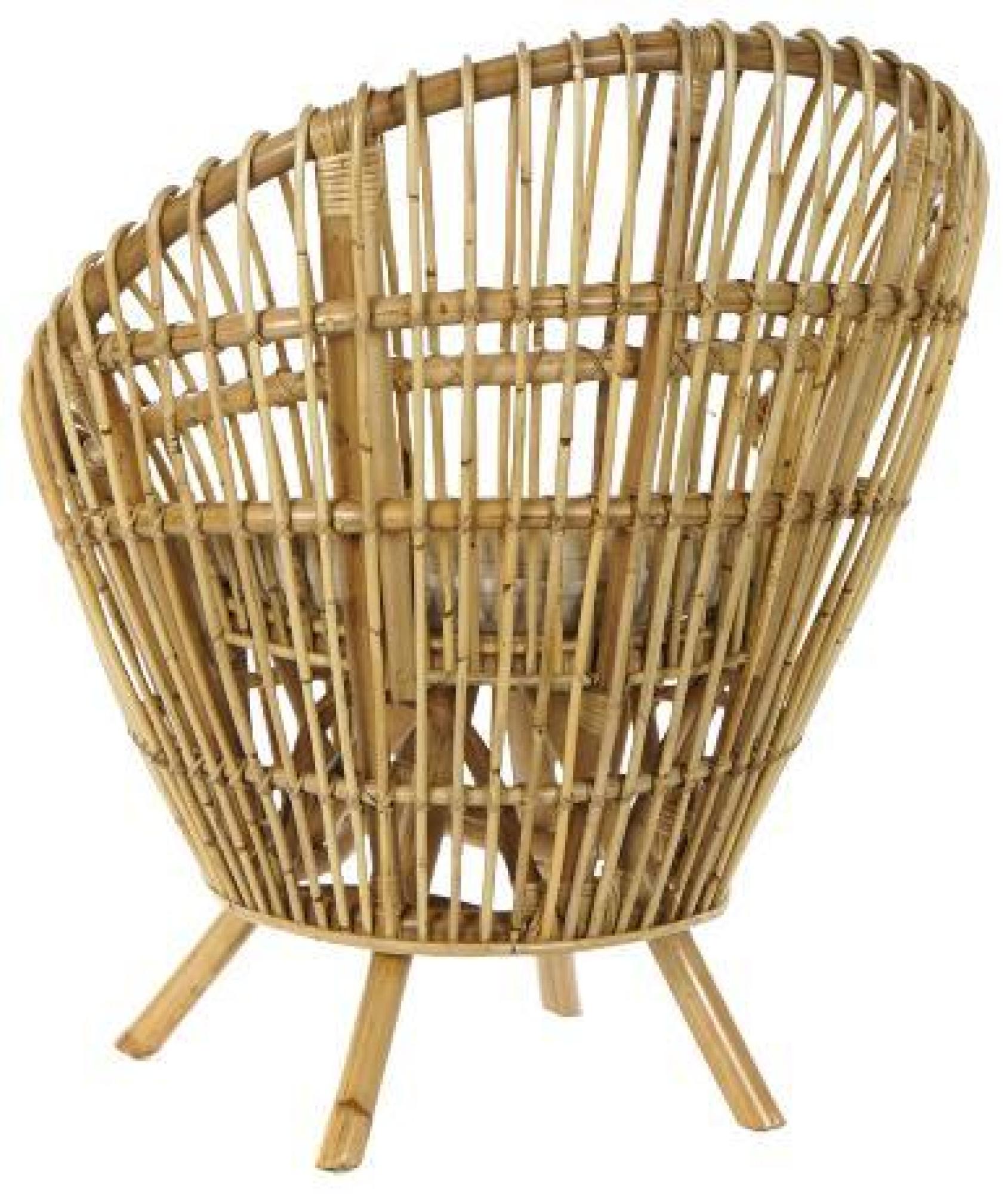 Product photograph of Set Of 2 Skylar Natural Rattan Cushion Armchair from Choice Furniture Superstore.