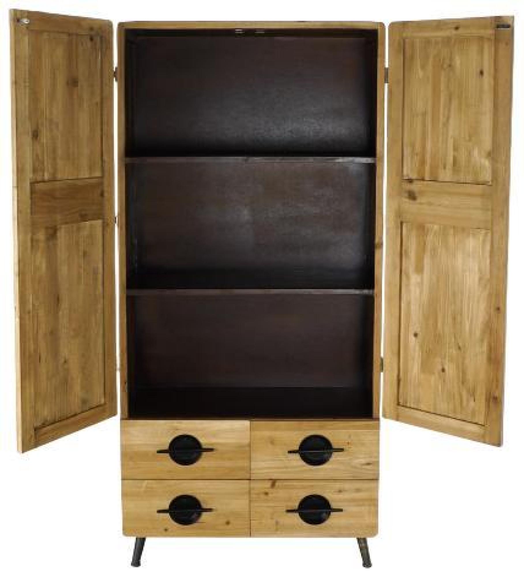 Product photograph of Brown 2 Door Closet Display Cabinet from Choice Furniture Superstore.