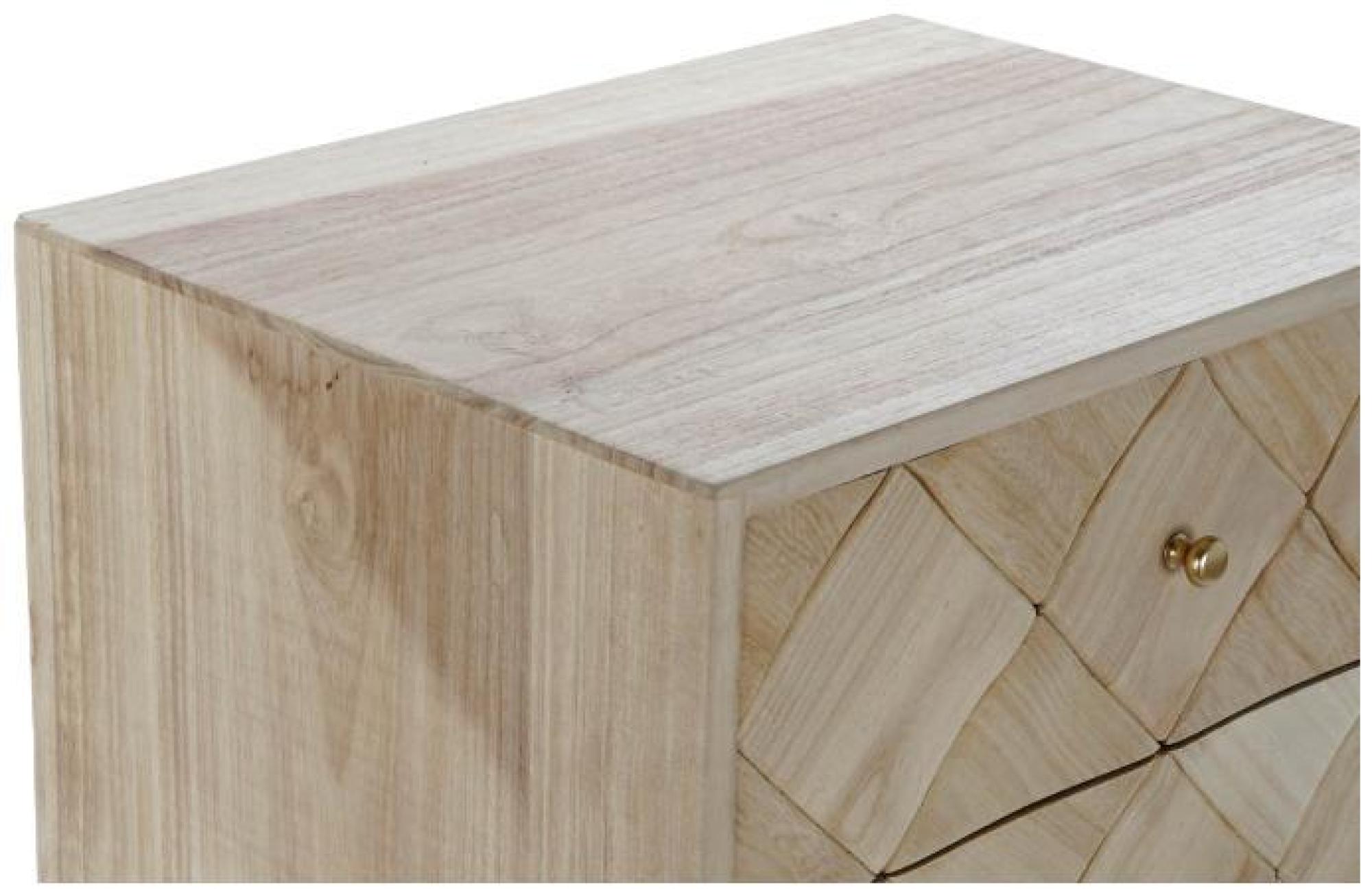 Product photograph of Mid Century Wooden Parquet 5 Drawer Narrow Chest from Choice Furniture Superstore.