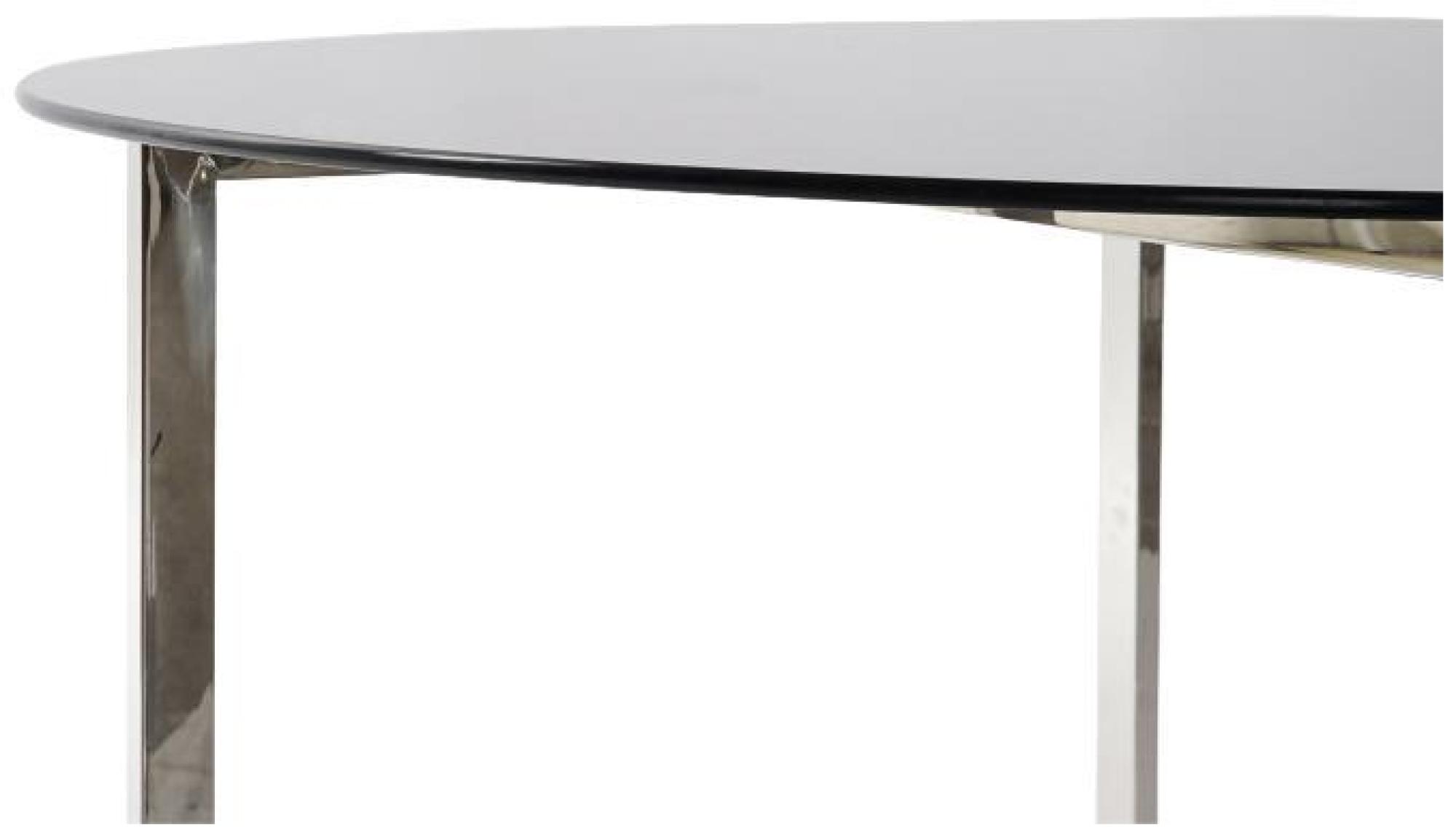 Product photograph of Annecy Black And Silver Round Coffee Table from Choice Furniture Superstore.