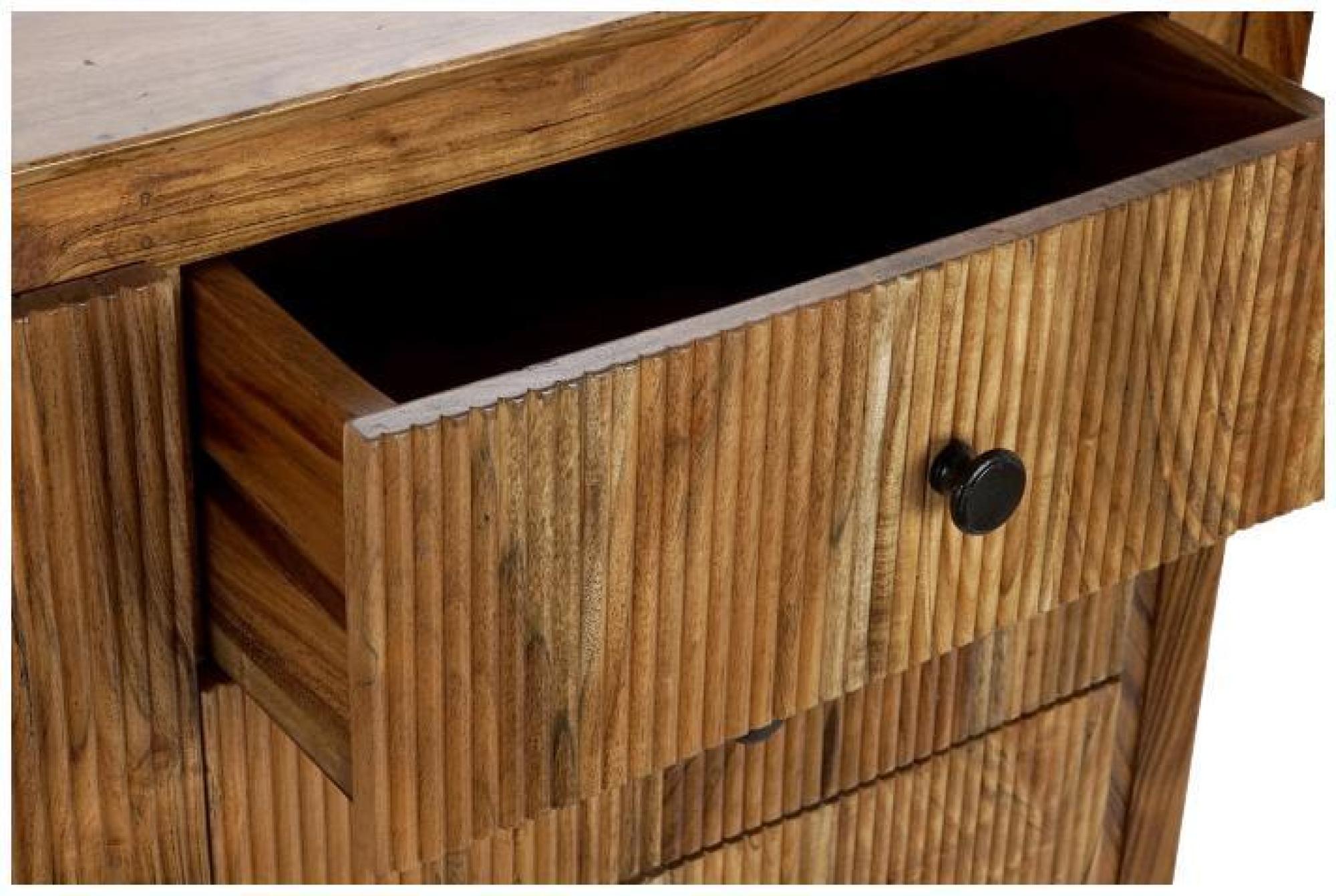 Dali Brown Acacia Wood 1 Door Small Sideboard CFS UK