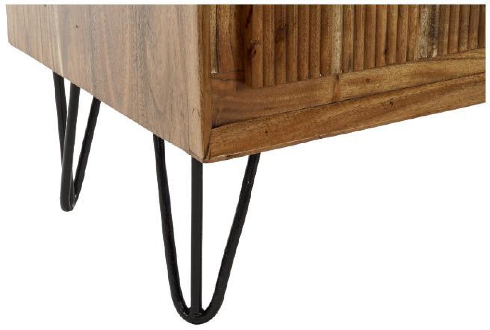 Dali Brown Acacia Wood 1 Door Small Sideboard CFS UK