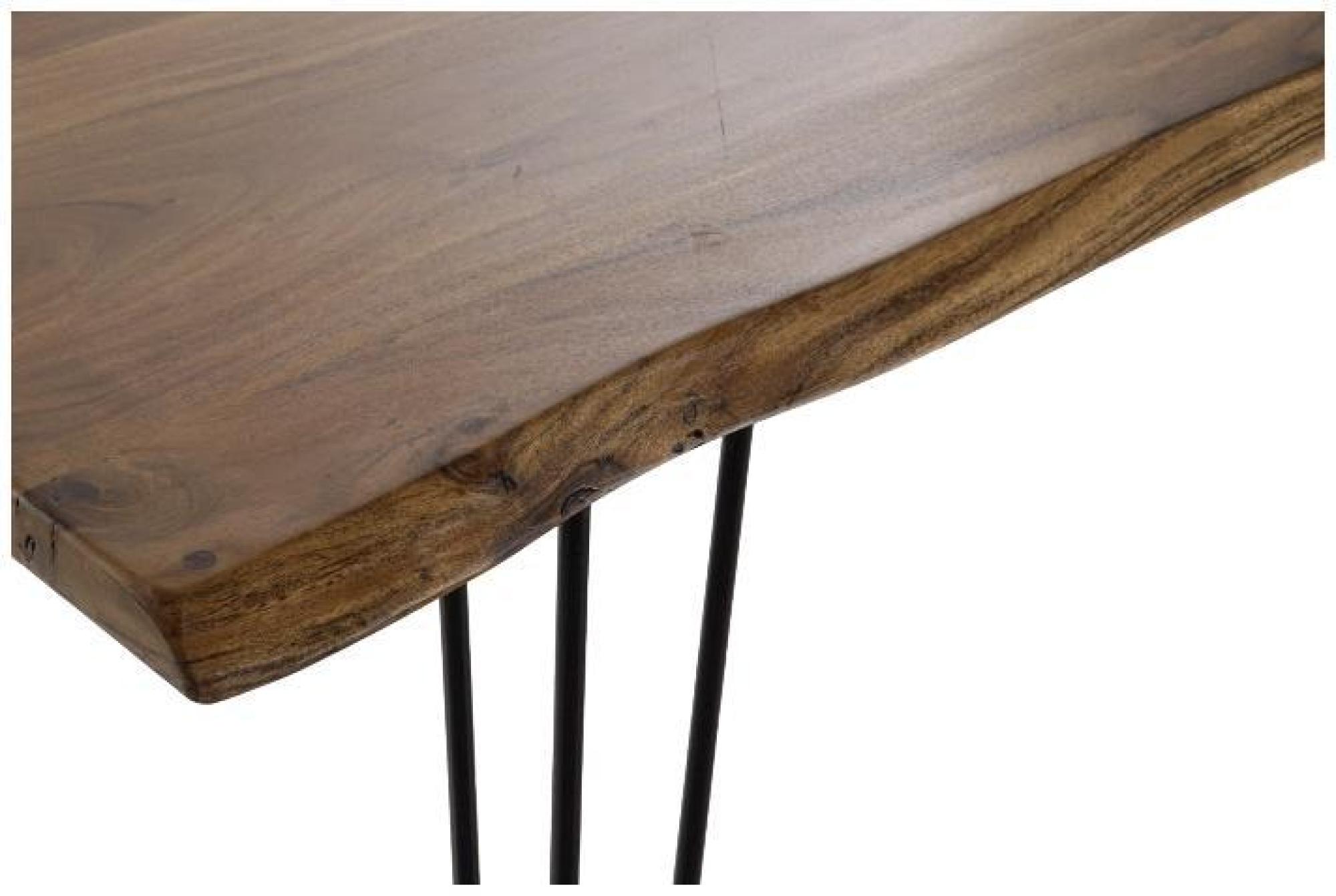 Product photograph of 180cm Brown Acacia Wood Dining Table from Choice Furniture Superstore.