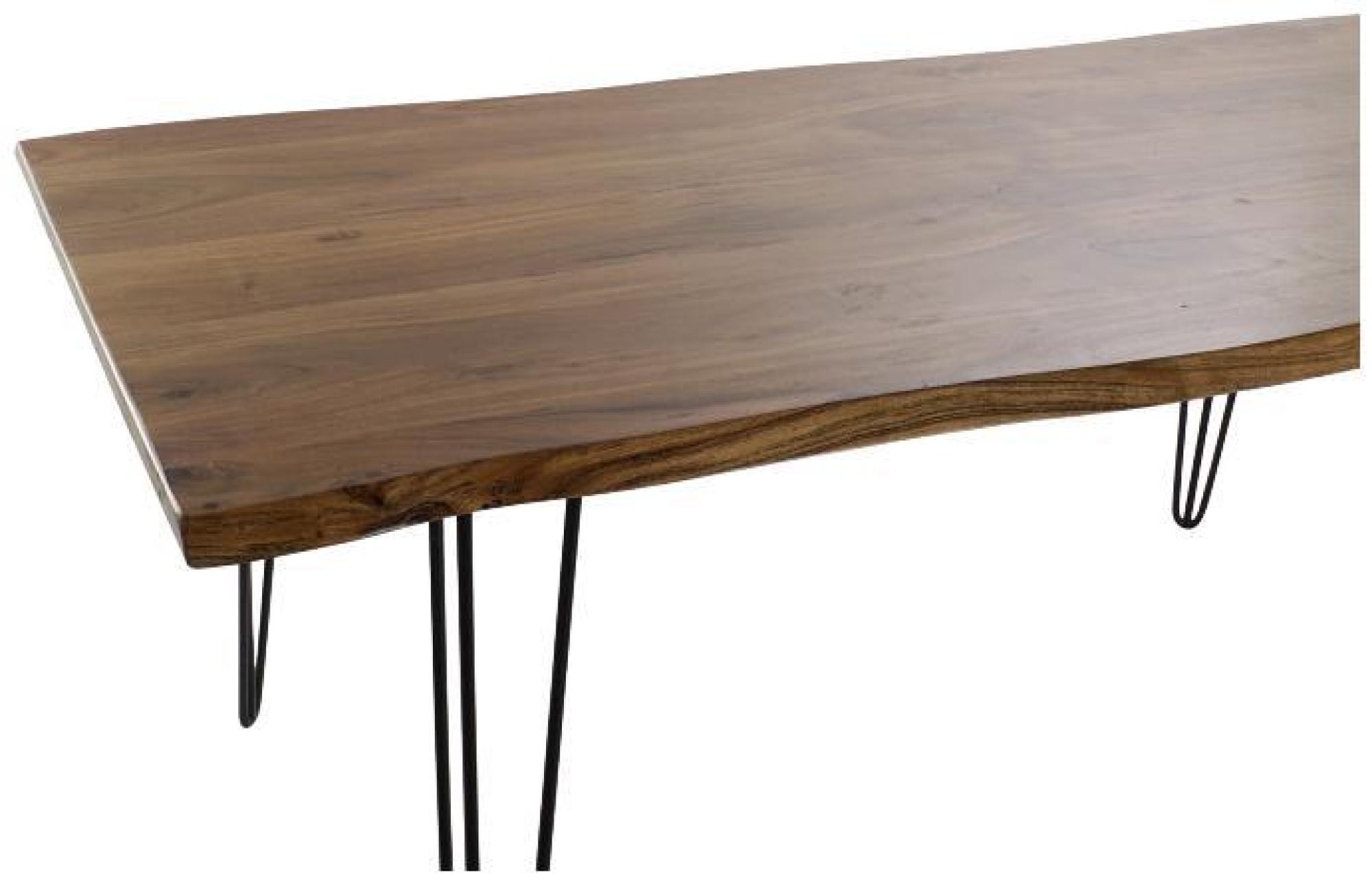 Product photograph of 180cm Brown Acacia Wood Dining Table from Choice Furniture Superstore.