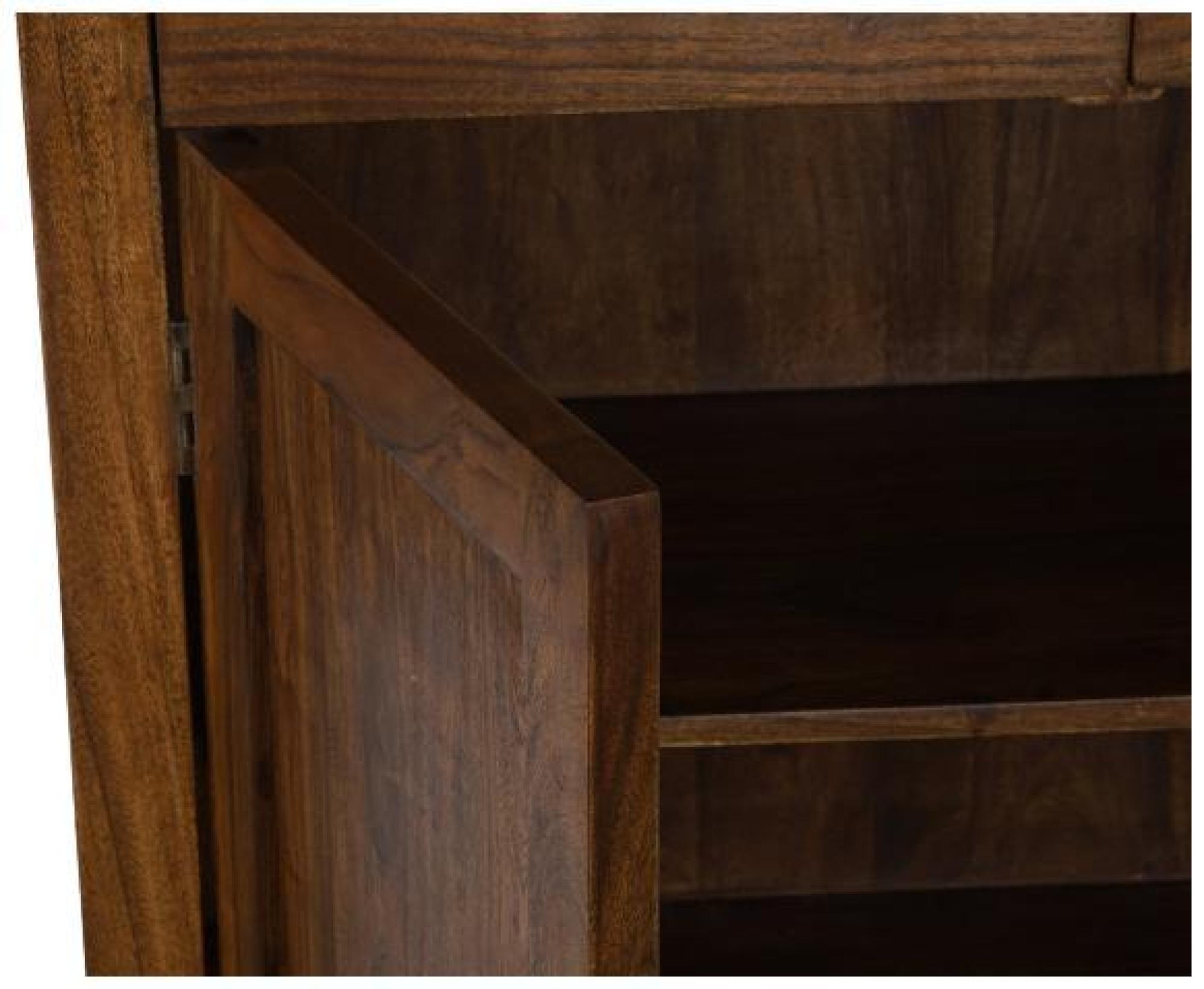 Product photograph of Jaisalmer Dark Acacia Wood Display Cabinet from Choice Furniture Superstore.