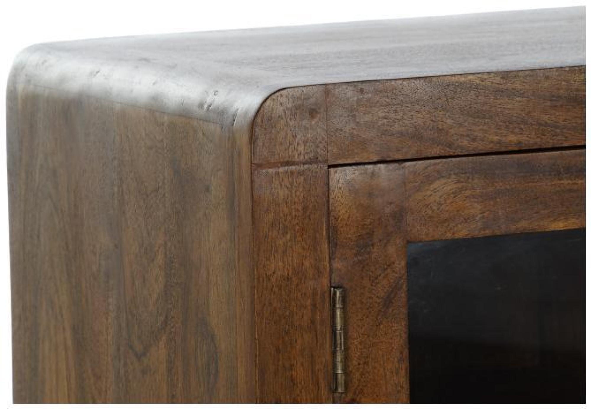 Product photograph of Jaisalmer Dark Acacia Wood 4 Door Medium Sideboard - 150cm from Choice Furniture Superstore.