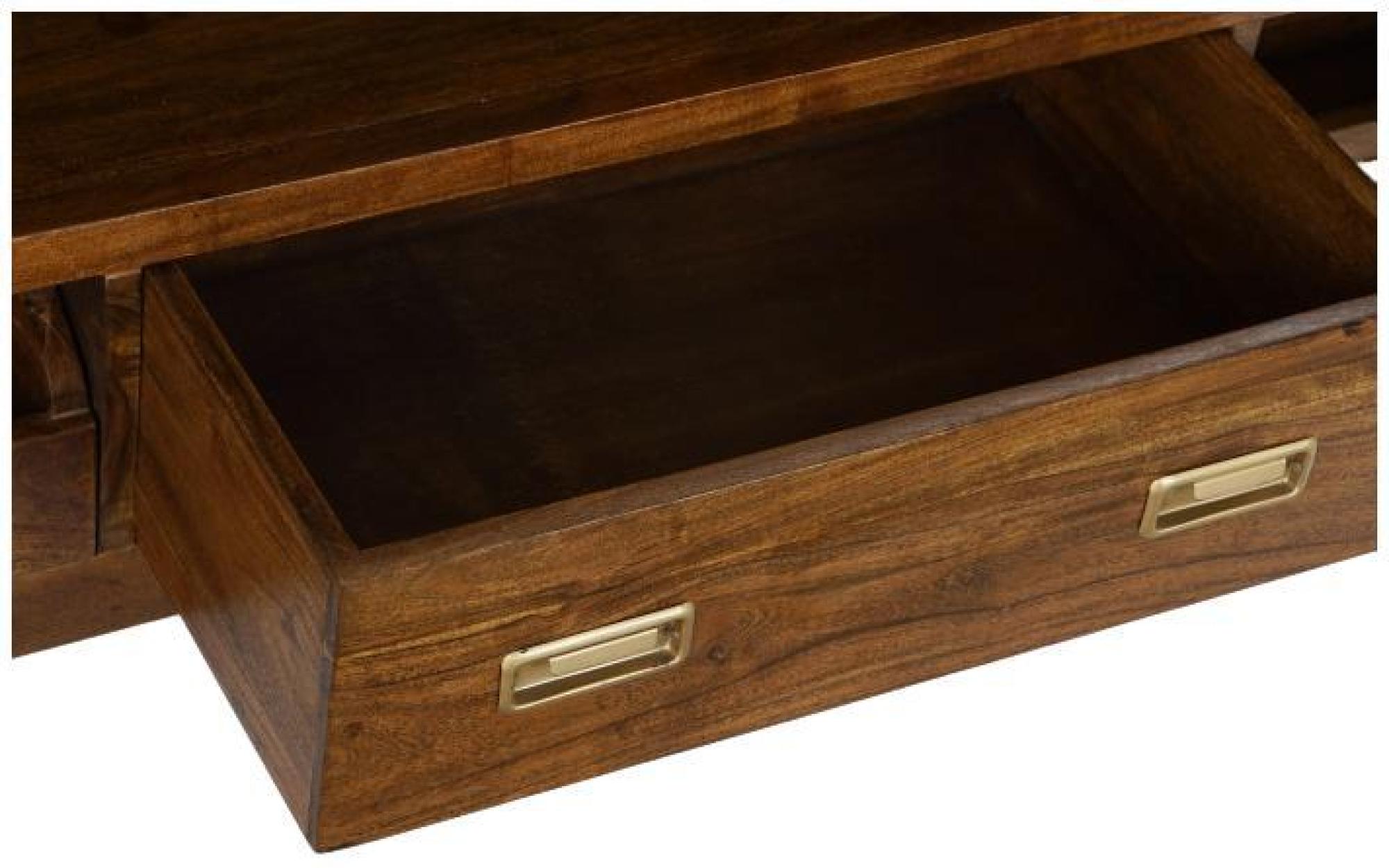 Product photograph of Jaisalmer Dark Acacia Wood 115cm Tv Unit from Choice Furniture Superstore.
