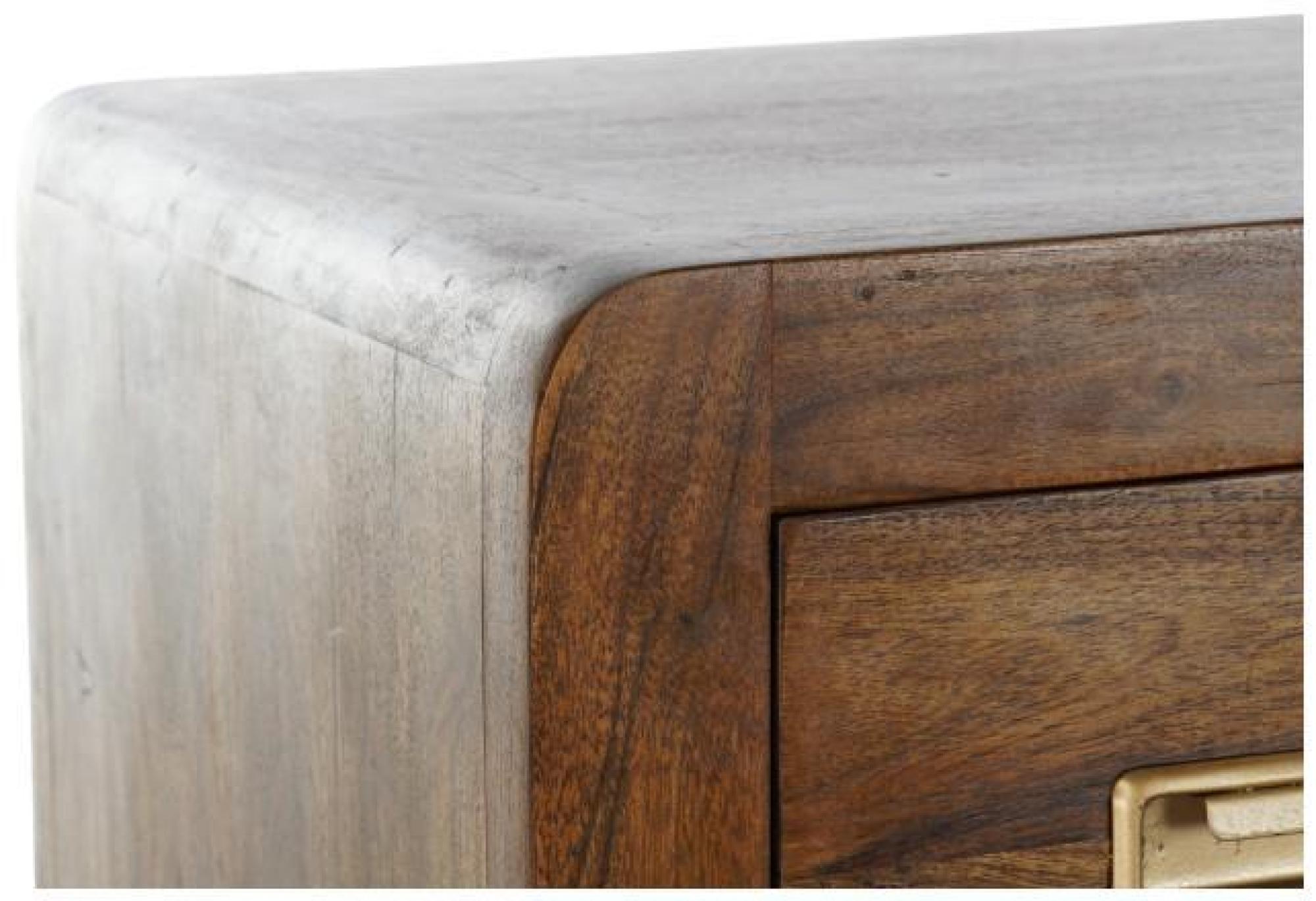 Product photograph of Jaisalmer Dark Acacia Wood Multi Drawer Chest from Choice Furniture Superstore.