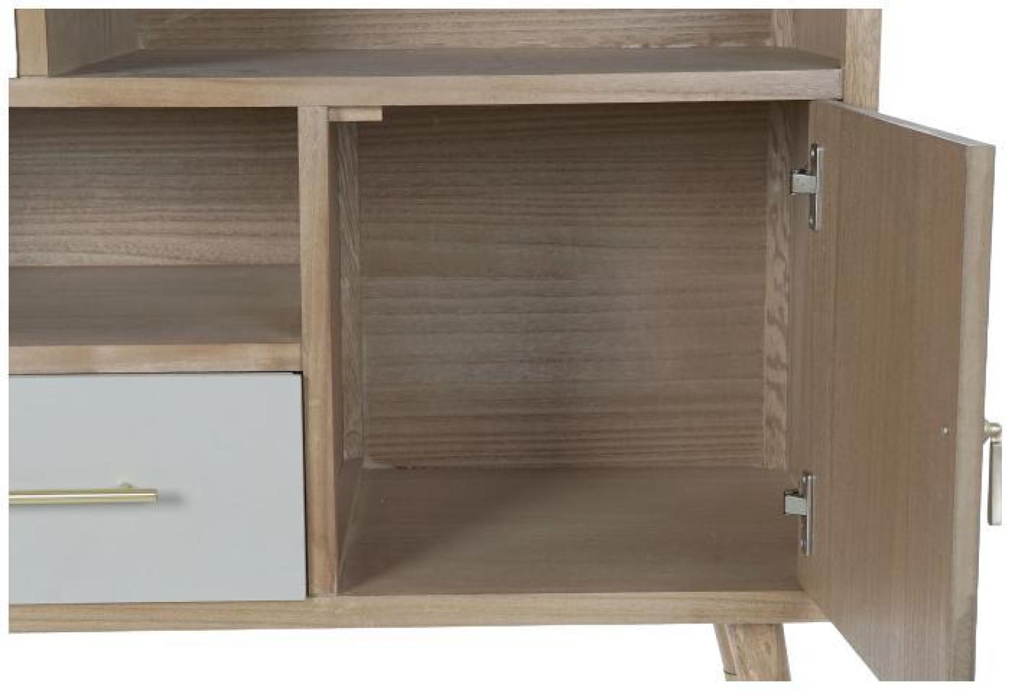 Product photograph of Natural Metal 120cm Tv Cabinet from Choice Furniture Superstore.