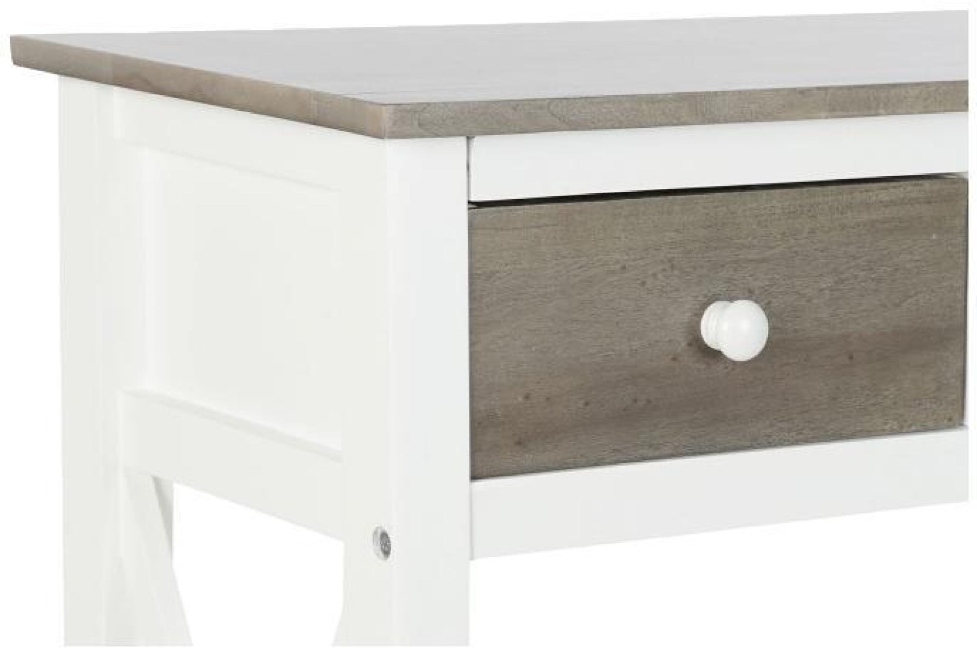 Product photograph of Detroit White And Grey 3 Drawer Console Table from Choice Furniture Superstore.