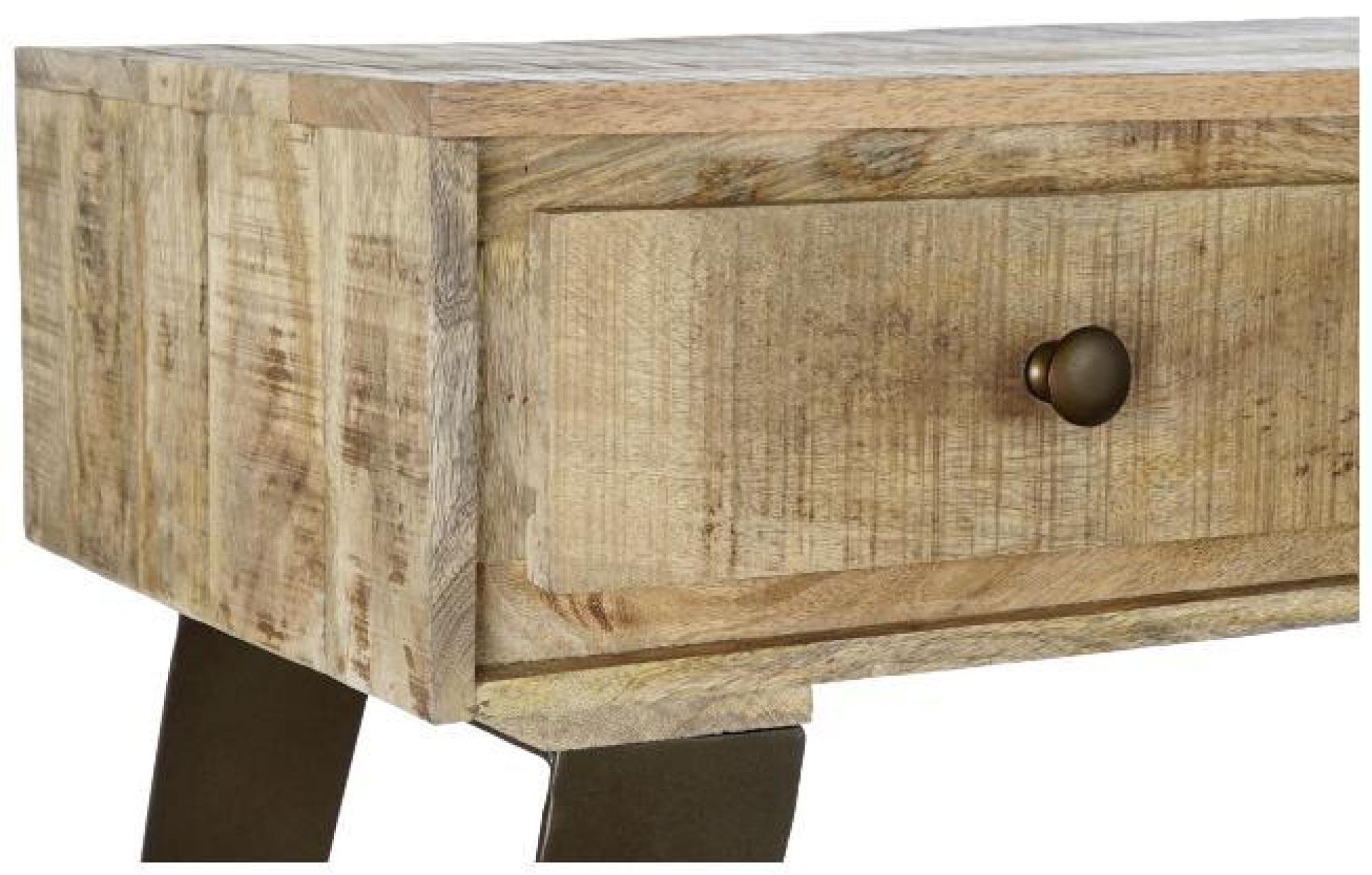 Product photograph of Fusion Natural Wood 3 Drawer Console Table from Choice Furniture Superstore.