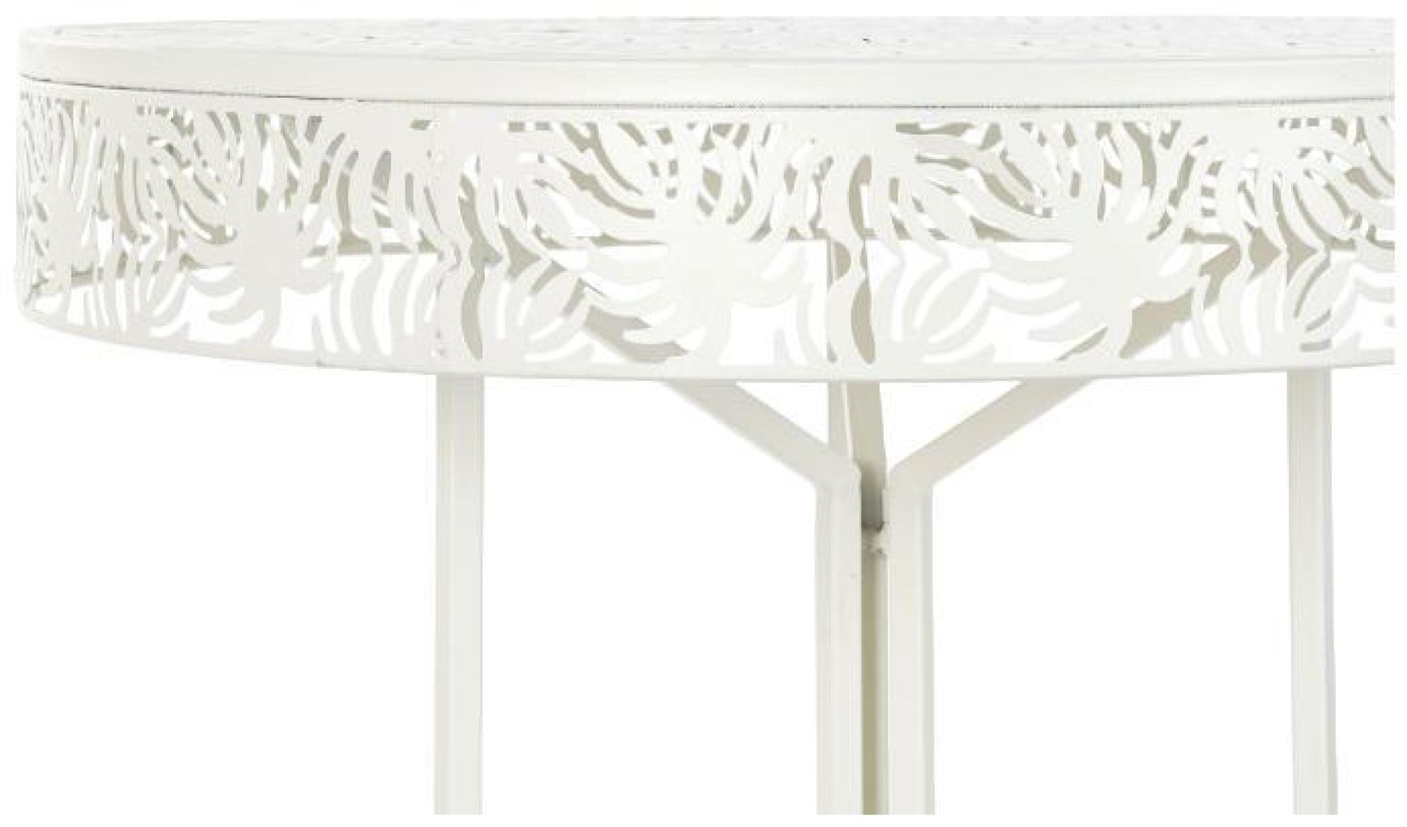 Product photograph of Loft Brooklyn White Metal Round Side Table from Choice Furniture Superstore.