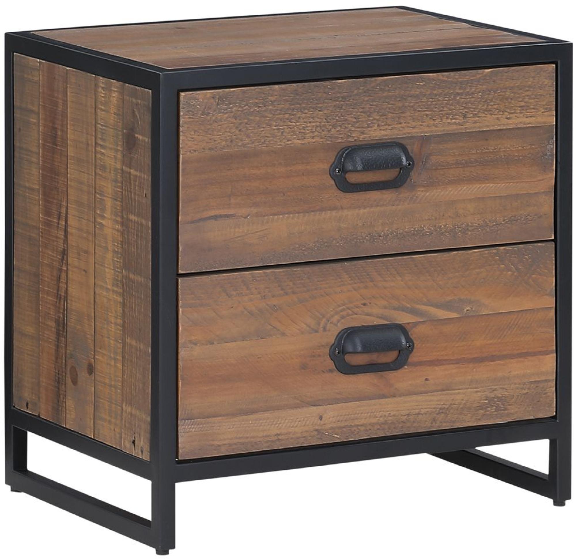 Product photograph of Ooki Modular Reclaimed Wood 2 Drawer Low Chest from Choice Furniture Superstore.