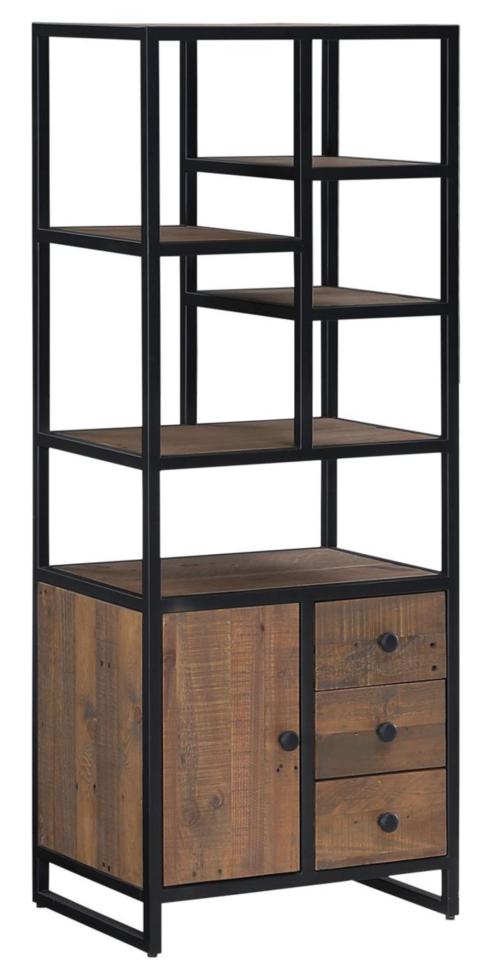 Product photograph of Ooki Modular Reclaimed Wood Tall Bookcase from Choice Furniture Superstore.