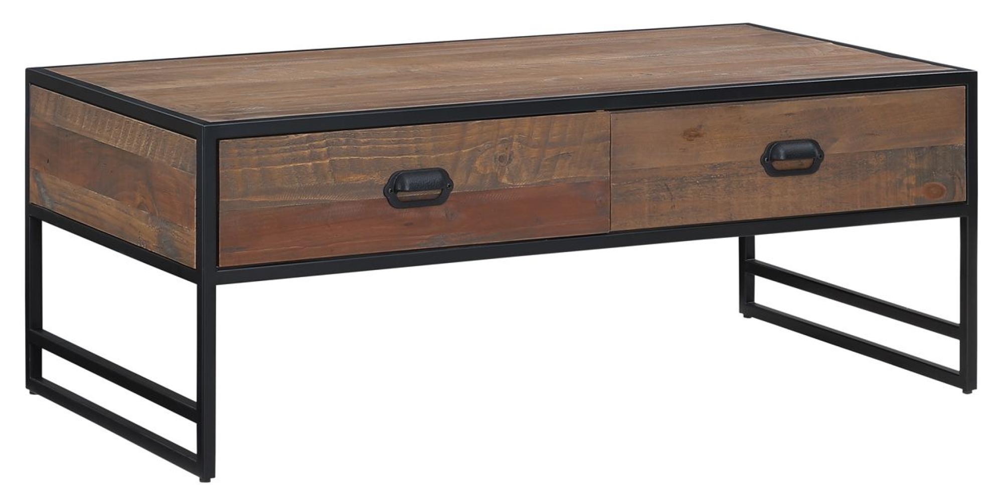 Product photograph of Ooki Reclaimed Wood 4 Drawer Coffee Table from Choice Furniture Superstore.