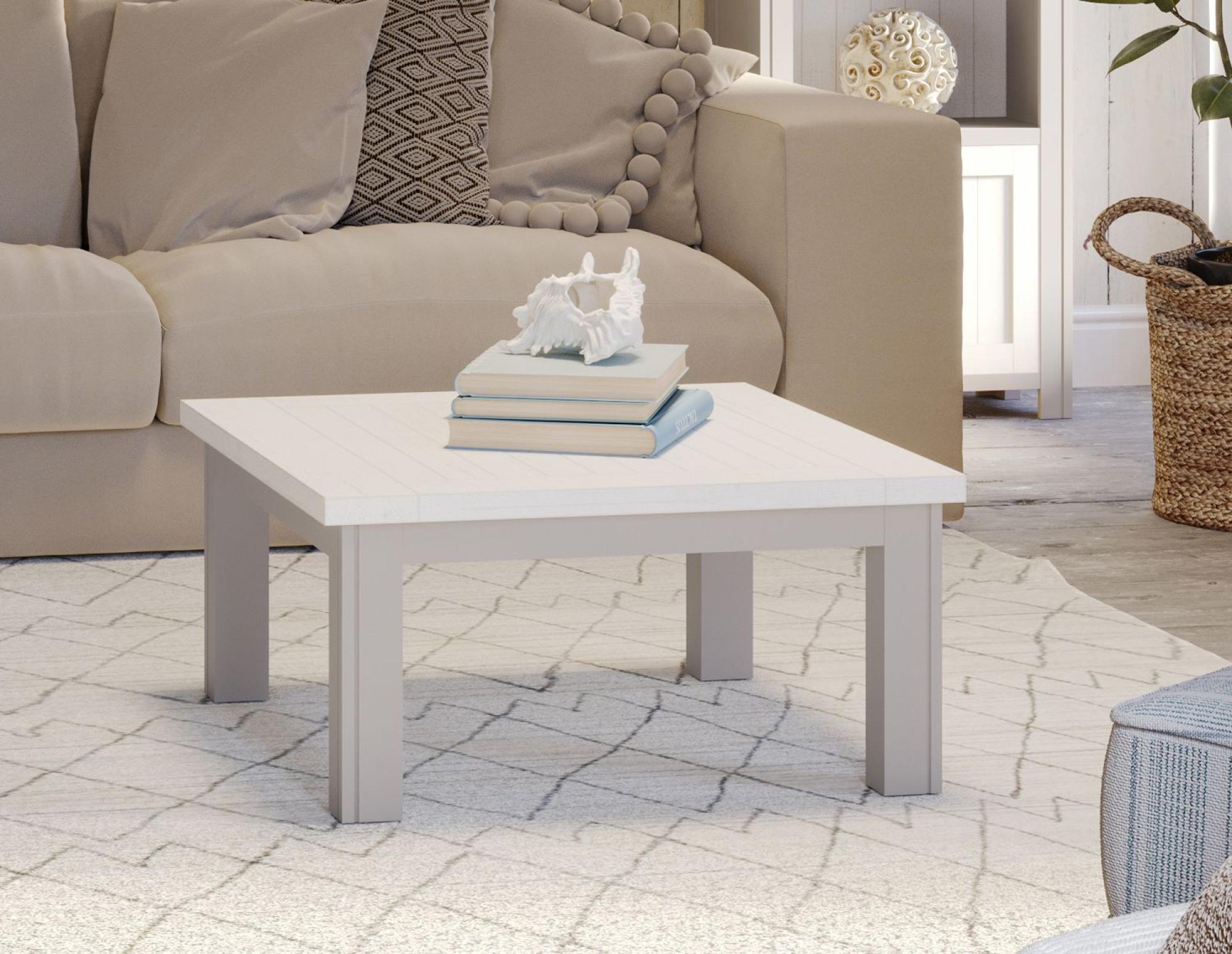 Product photograph of Greystone Reclaimed Wood Square Coffee Table from Choice Furniture Superstore.