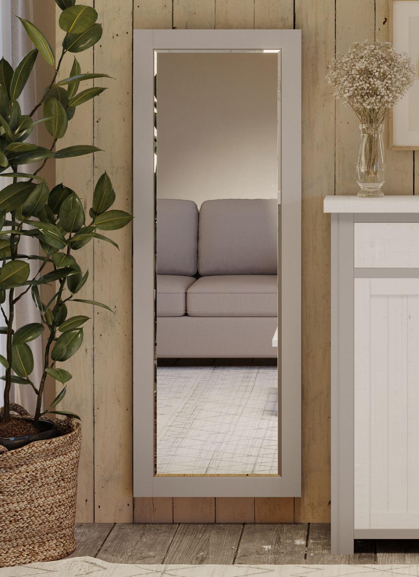 Product photograph of Greystone Reclaimed Wood Wall Mirror from Choice Furniture Superstore.