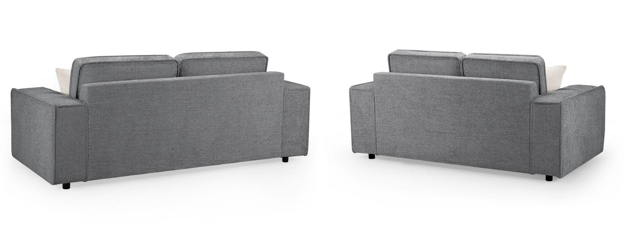 Product photograph of Mary Slate Grey Fabric 3 2 Seater Sofa from Choice Furniture Superstore.