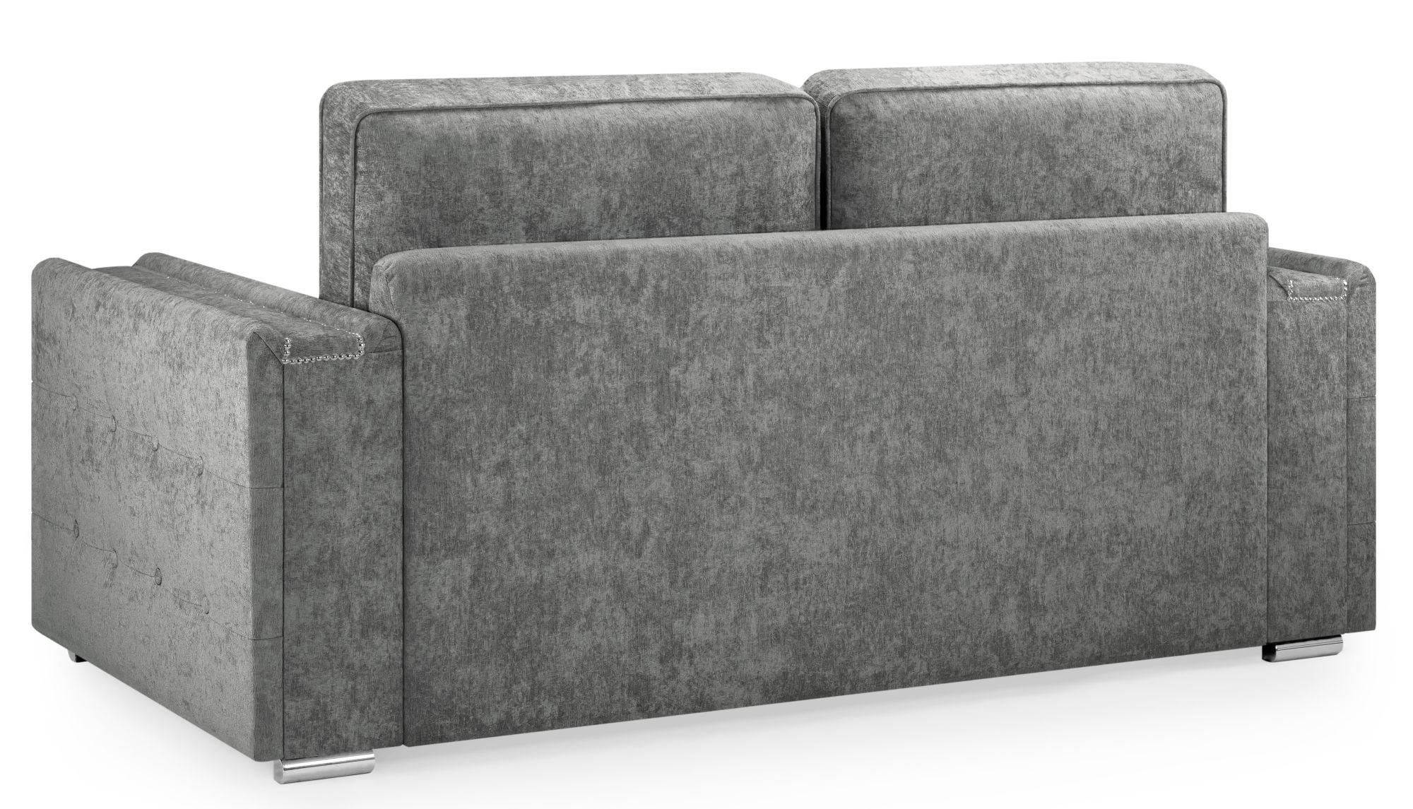 Product photograph of Bentley Charcoal Fabric 3 Seater Sofa from Choice Furniture Superstore.