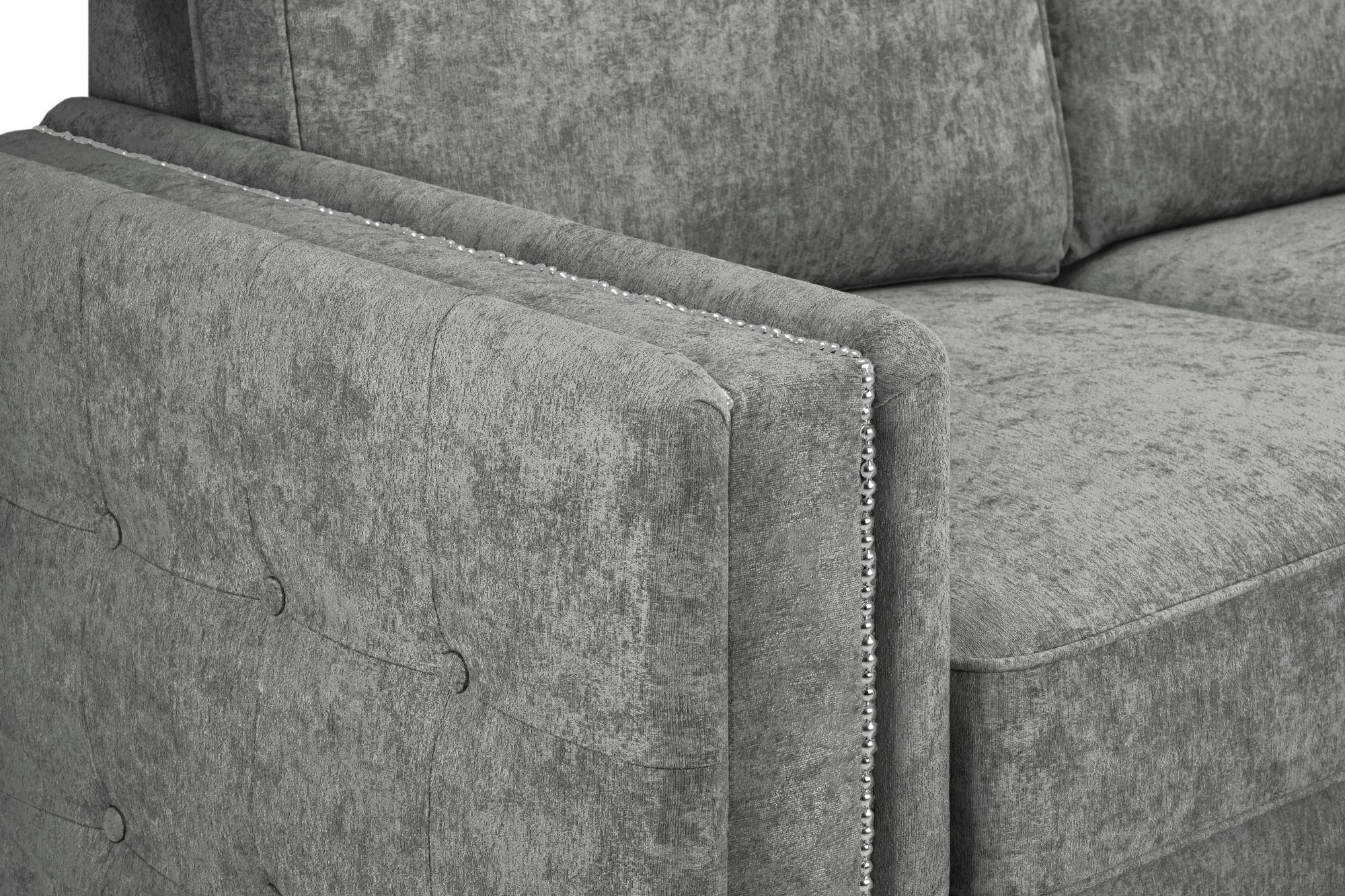 Product photograph of Bentley Charcoal Fabric Large Corner Sofa Suite from Choice Furniture Superstore.