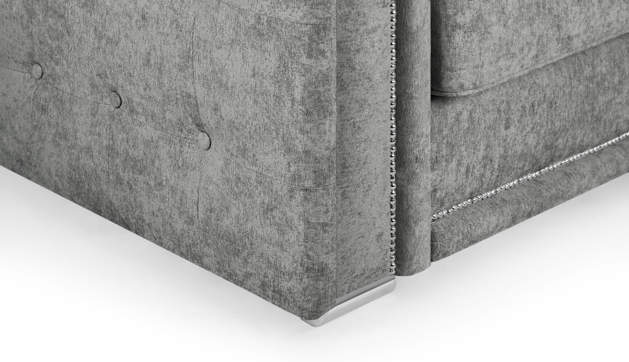 Product photograph of Bentley Charcoal Fabric Large Corner Sofa Suite from Choice Furniture Superstore.