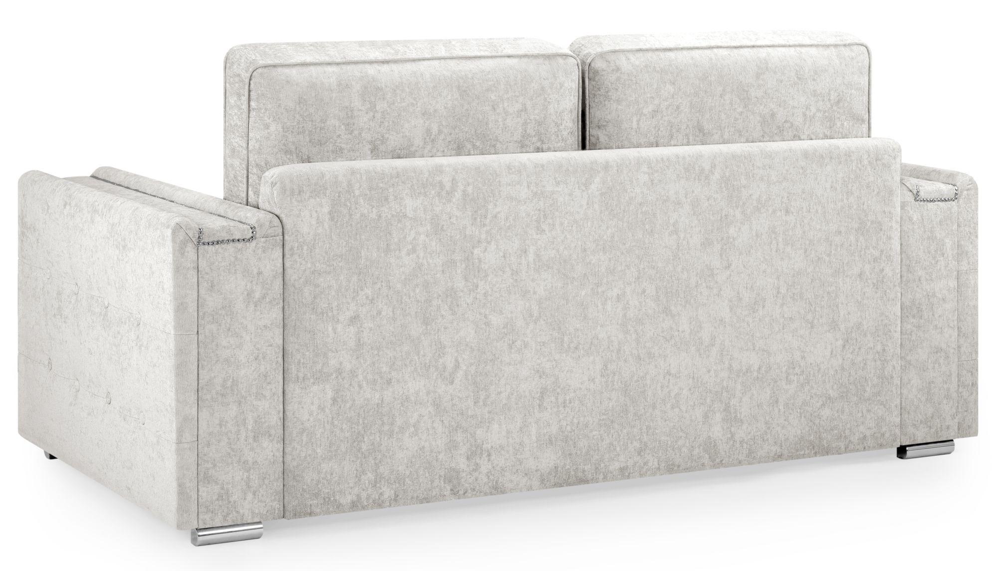 Product photograph of Bentley Silver Fabric 3 Seater Sofa from Choice Furniture Superstore.