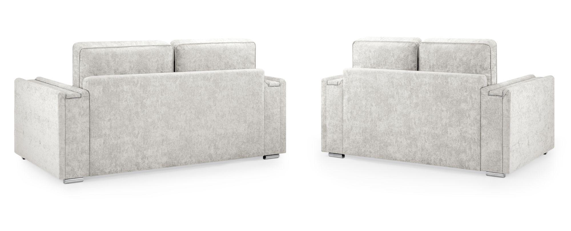 Product photograph of Bentley Silver Fabric 3 2 Seater Sofa from Choice Furniture Superstore.