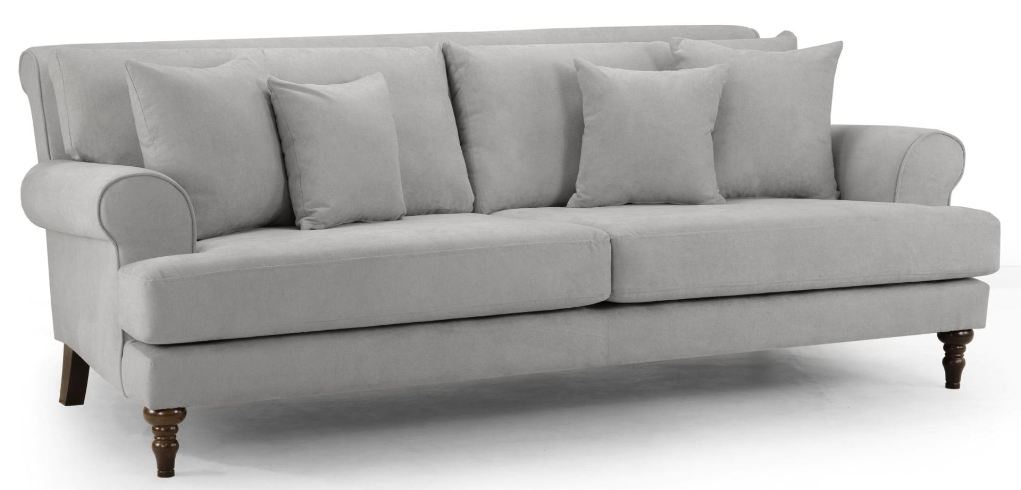 Product photograph of Summer Grey Fabric 4 Seater Sofa from Choice Furniture Superstore.