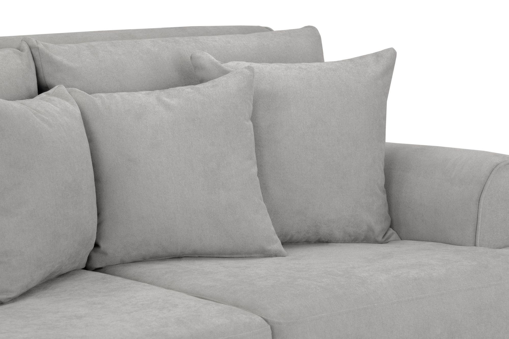 Product photograph of Summer Grey Fabric 4 Seater Sofa from Choice Furniture Superstore.