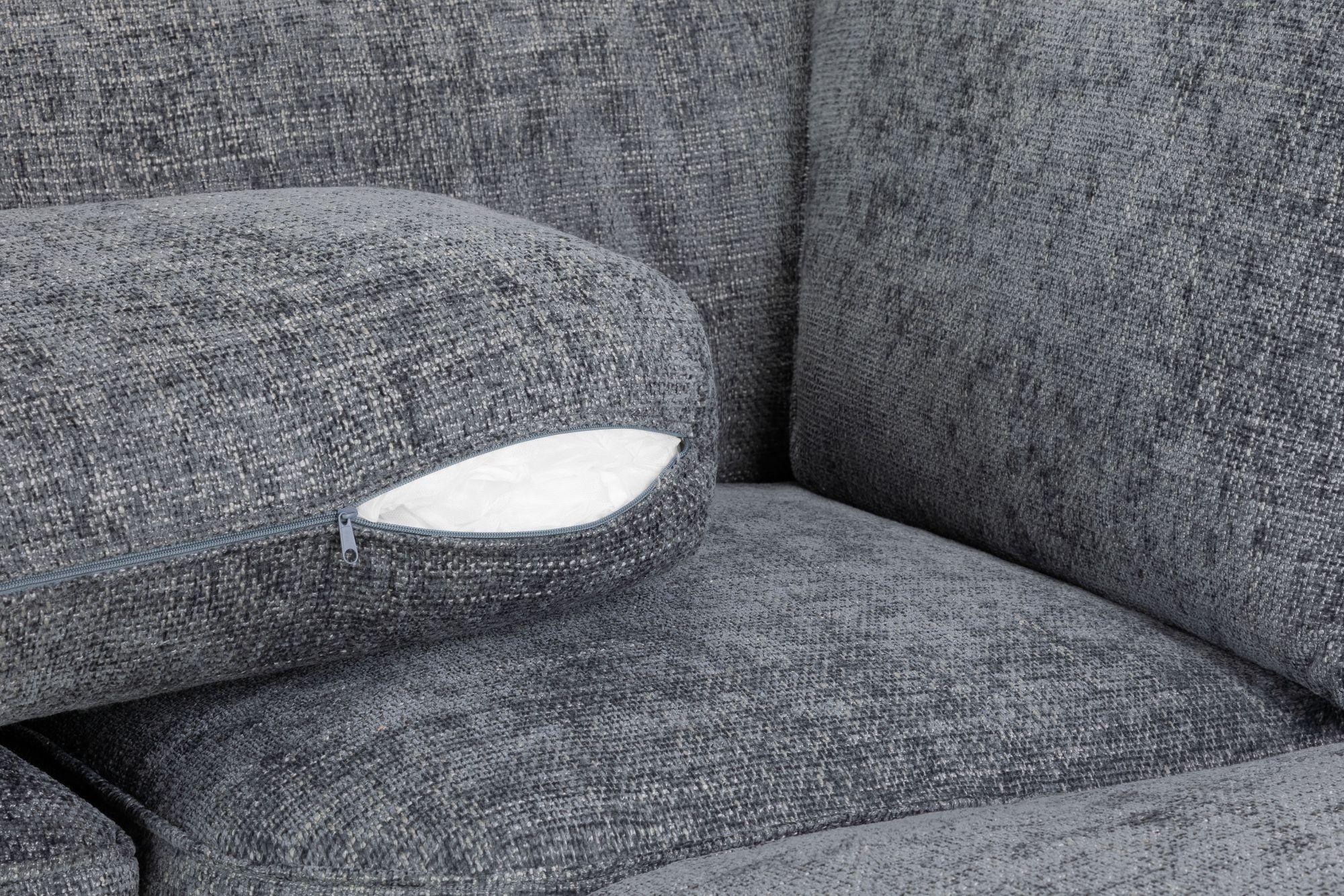 Product photograph of Esma Grey Fabric U Shape Corner Sofa Suite from Choice Furniture Superstore.