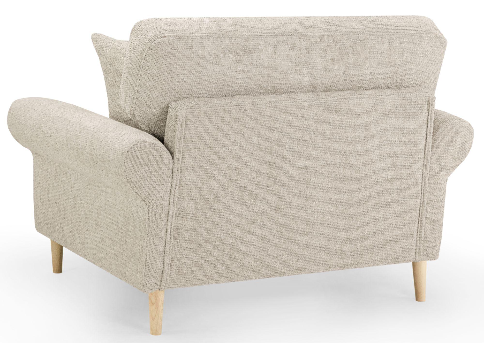 Product photograph of Florence Beige Fabric Armchair from Choice Furniture Superstore.