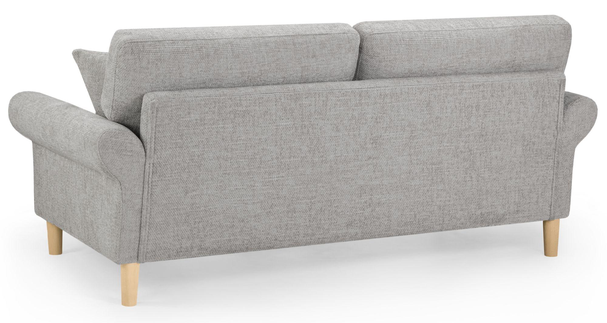 Product photograph of Florence Silver Fabric 3 Seater Sofa from Choice Furniture Superstore.